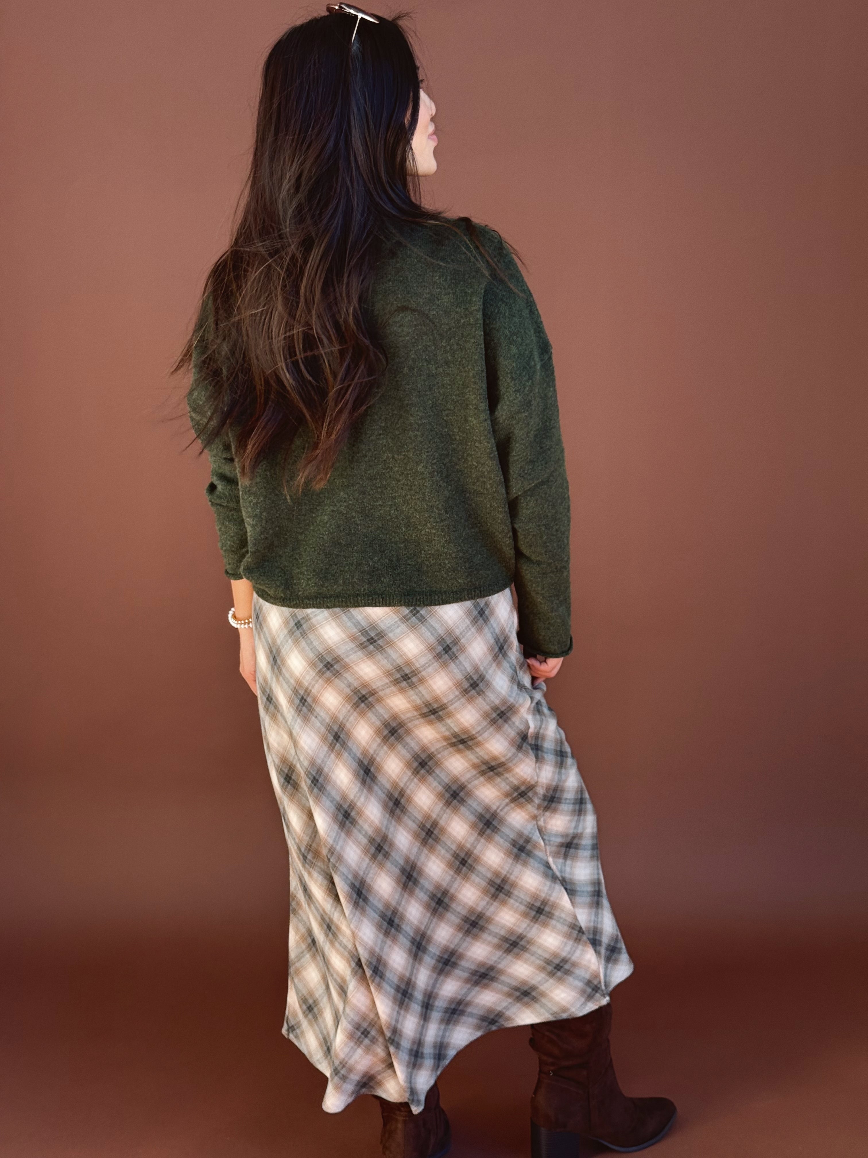 Simone Cardigan - HUNTER GREEN