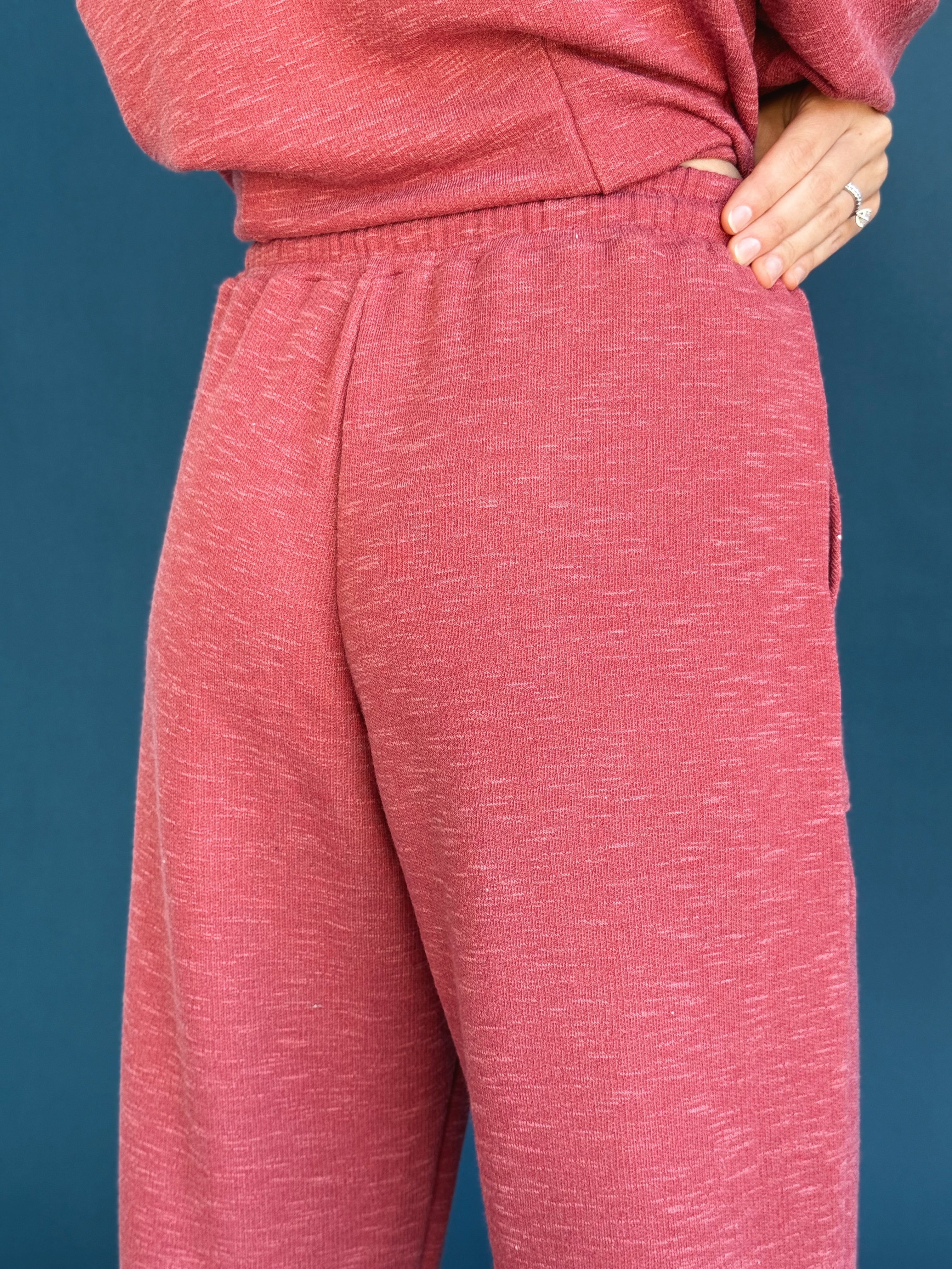 Coffee Run Sweatpants - MARSALA