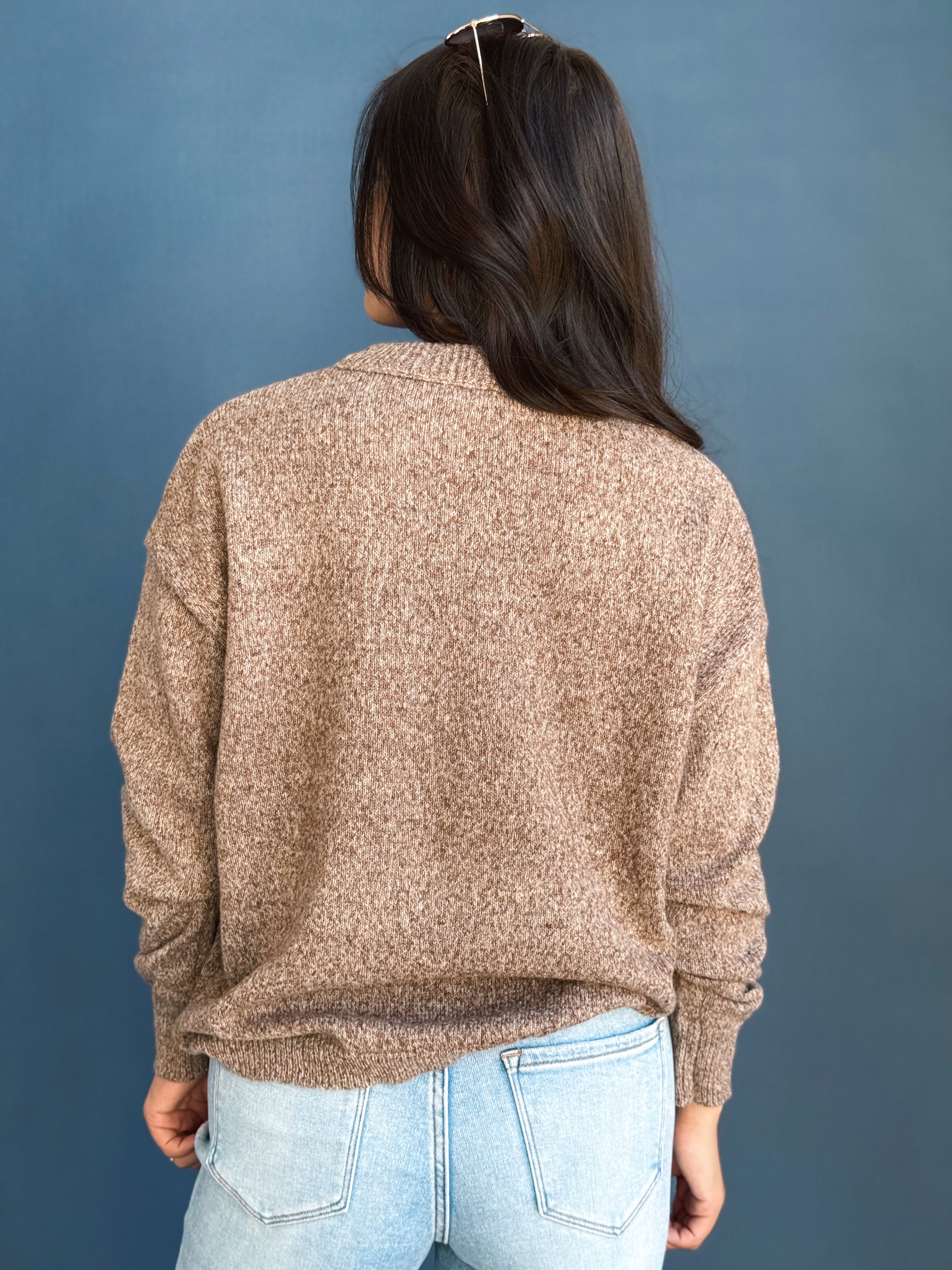 Crisp Afternoon Sweater - CHESTNUT