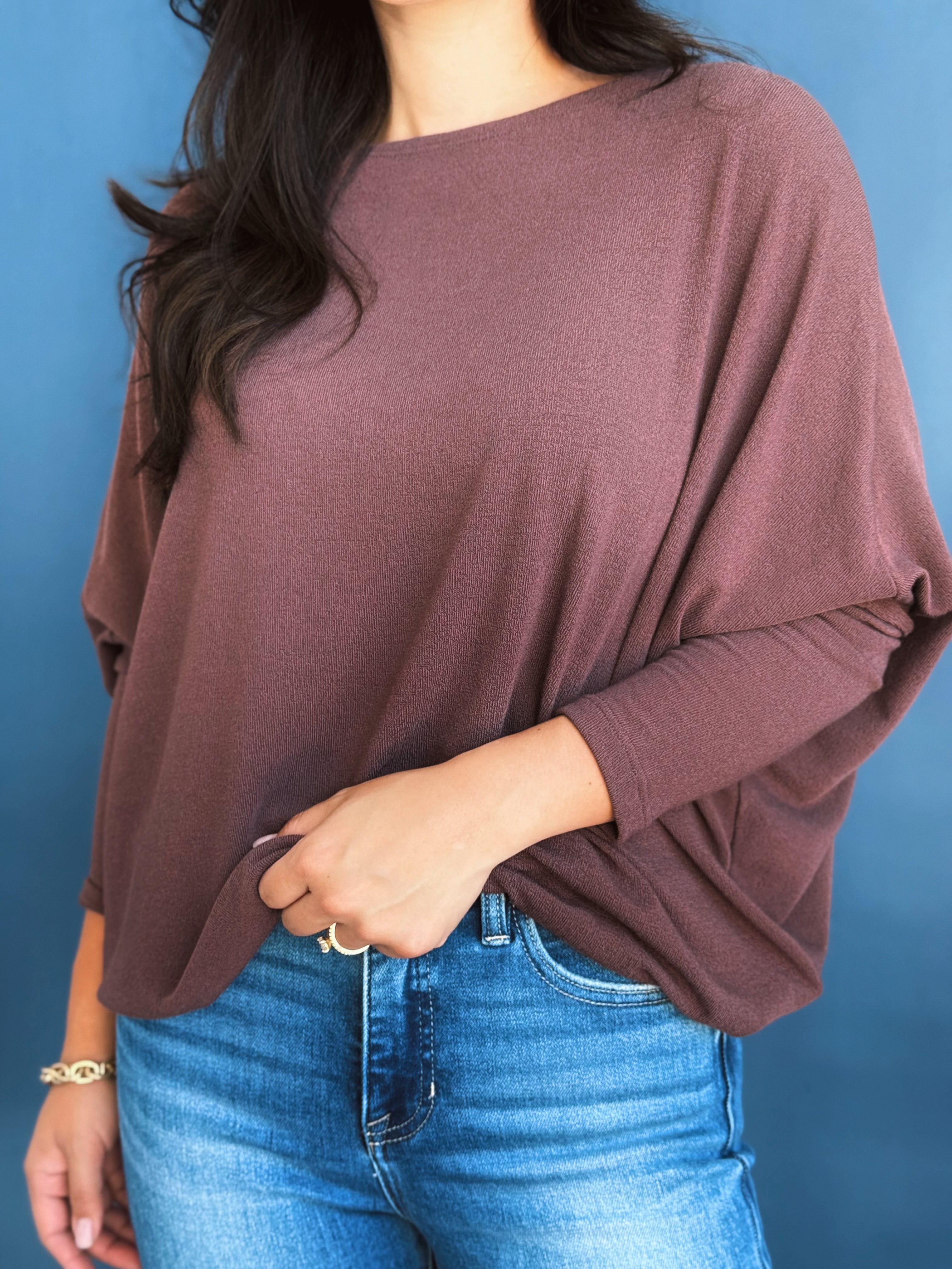 Favorite Comfy Tunic - RAISIN