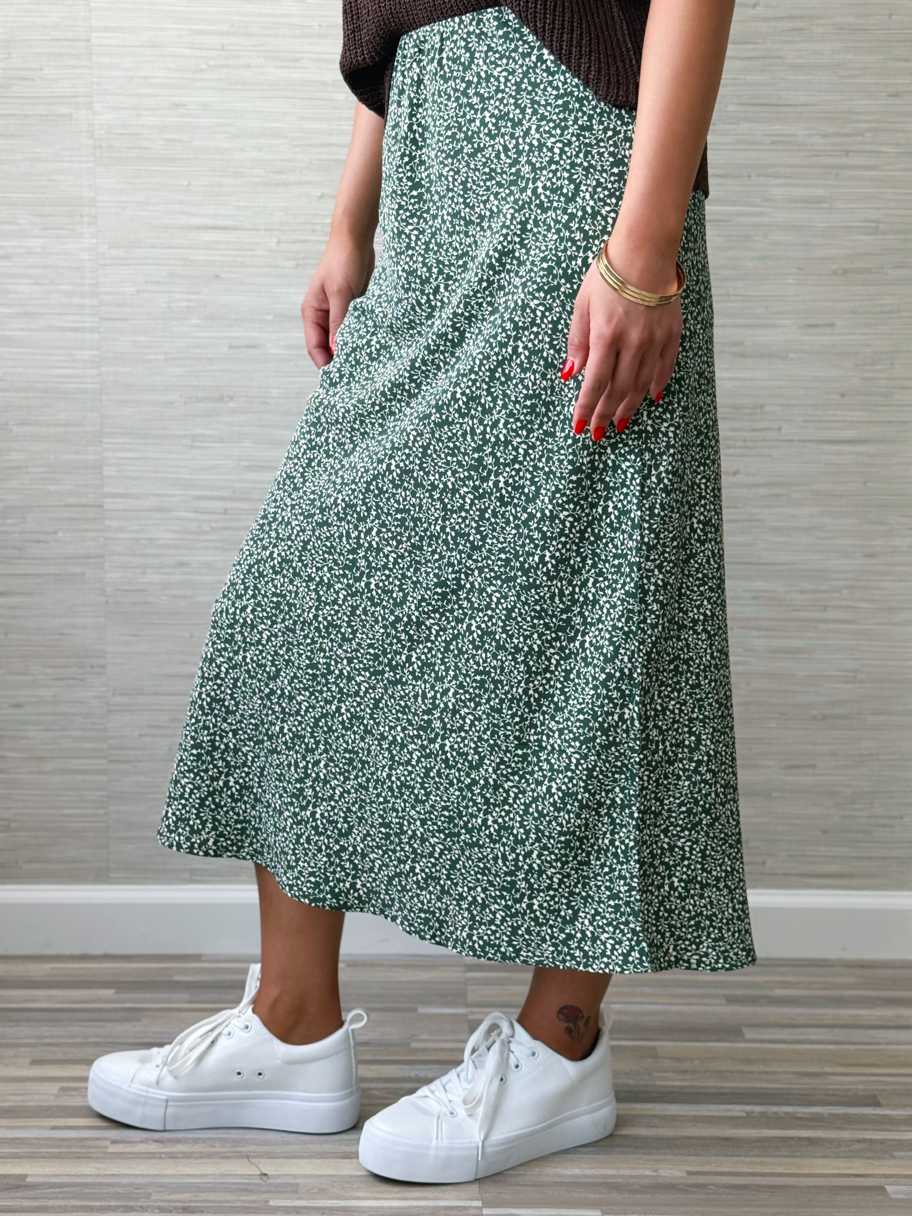 Adelynn Skirt - WINTER FOREST - willows clothing MIDI SKIRT
