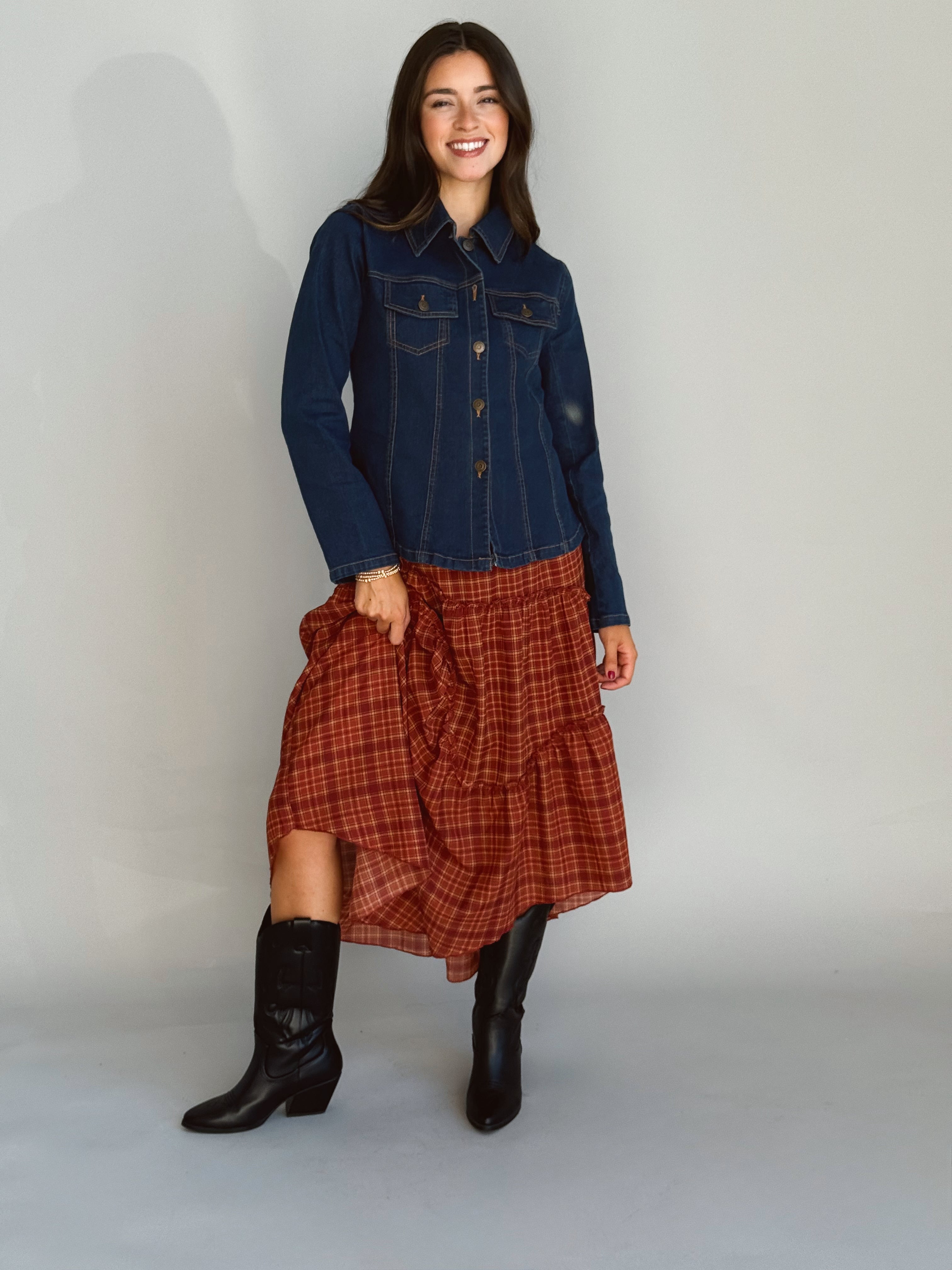 After Hours Denim Jacket - DENIM - willows clothing DENIM JACKET