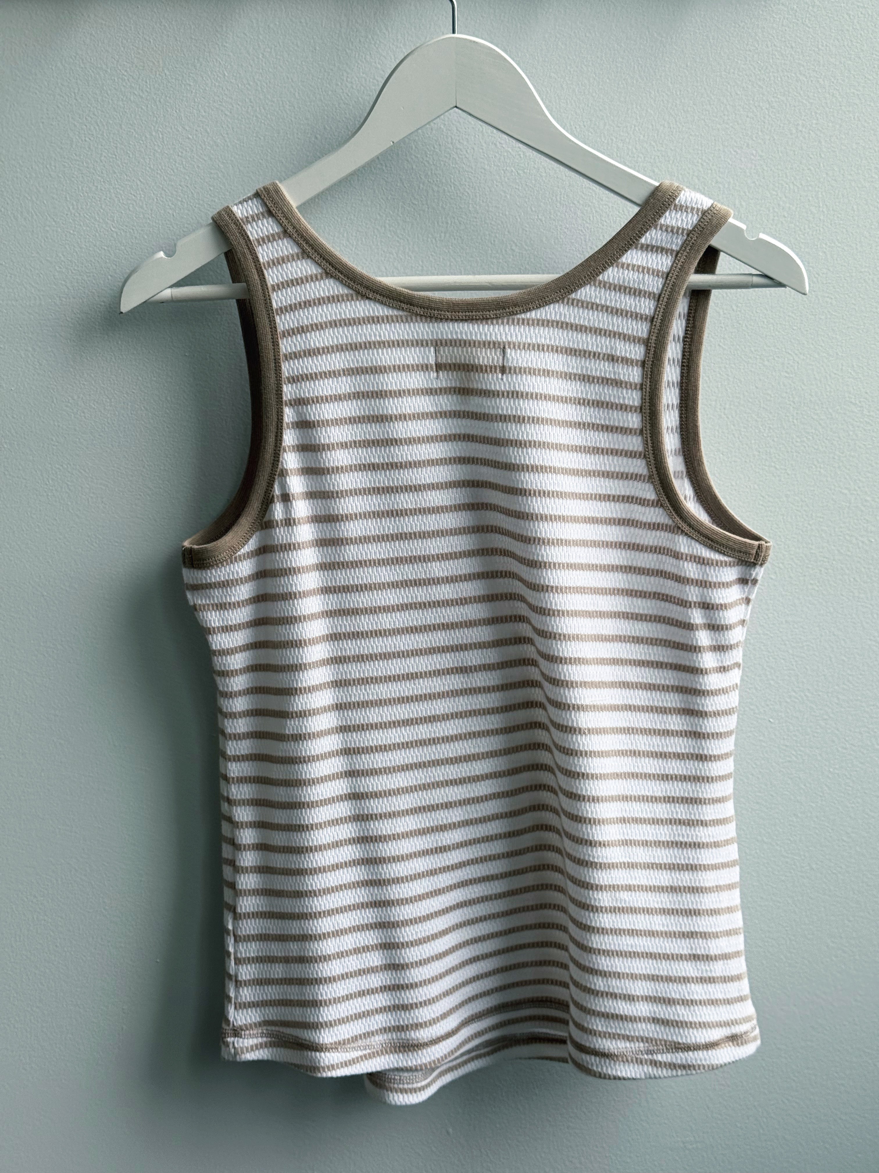 Alfie Tank - BEIGE - willows clothing TANK