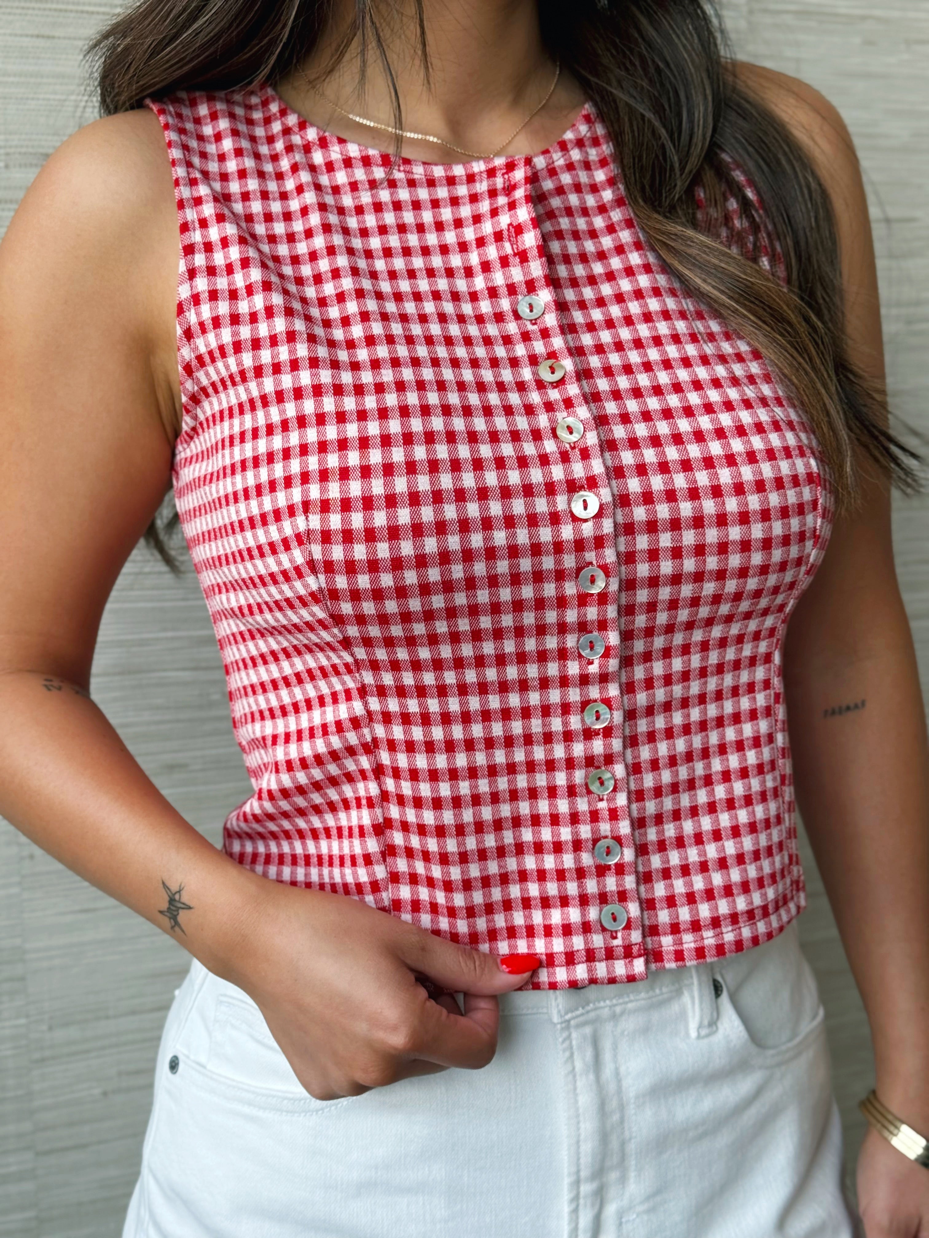 Alison Top - TOMATO - willows clothing BLOUSE