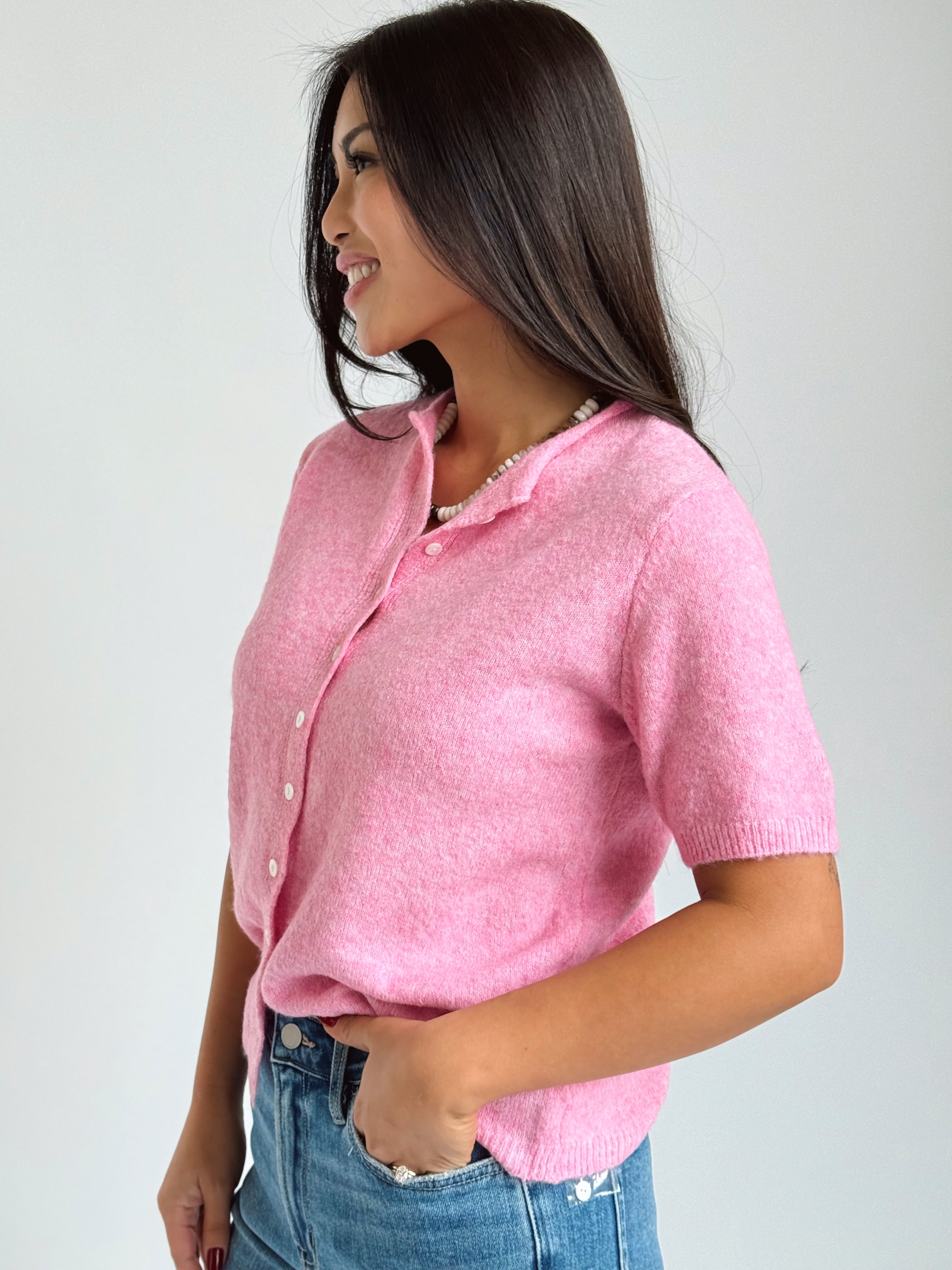 Allie Cardigan - PINK - willows clothing Cardigan