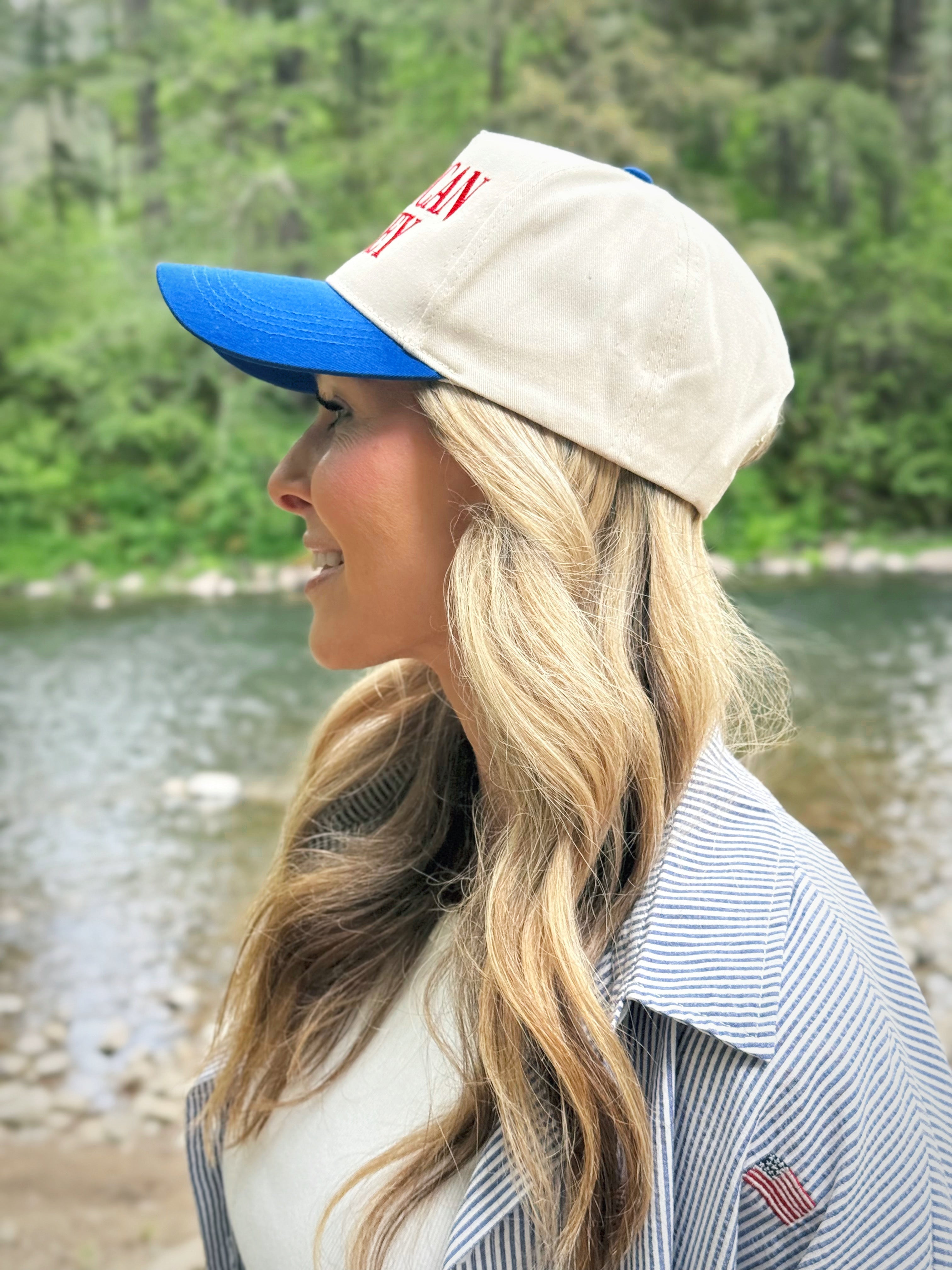 American Honey Hat - COBALT - willows clothing HAT