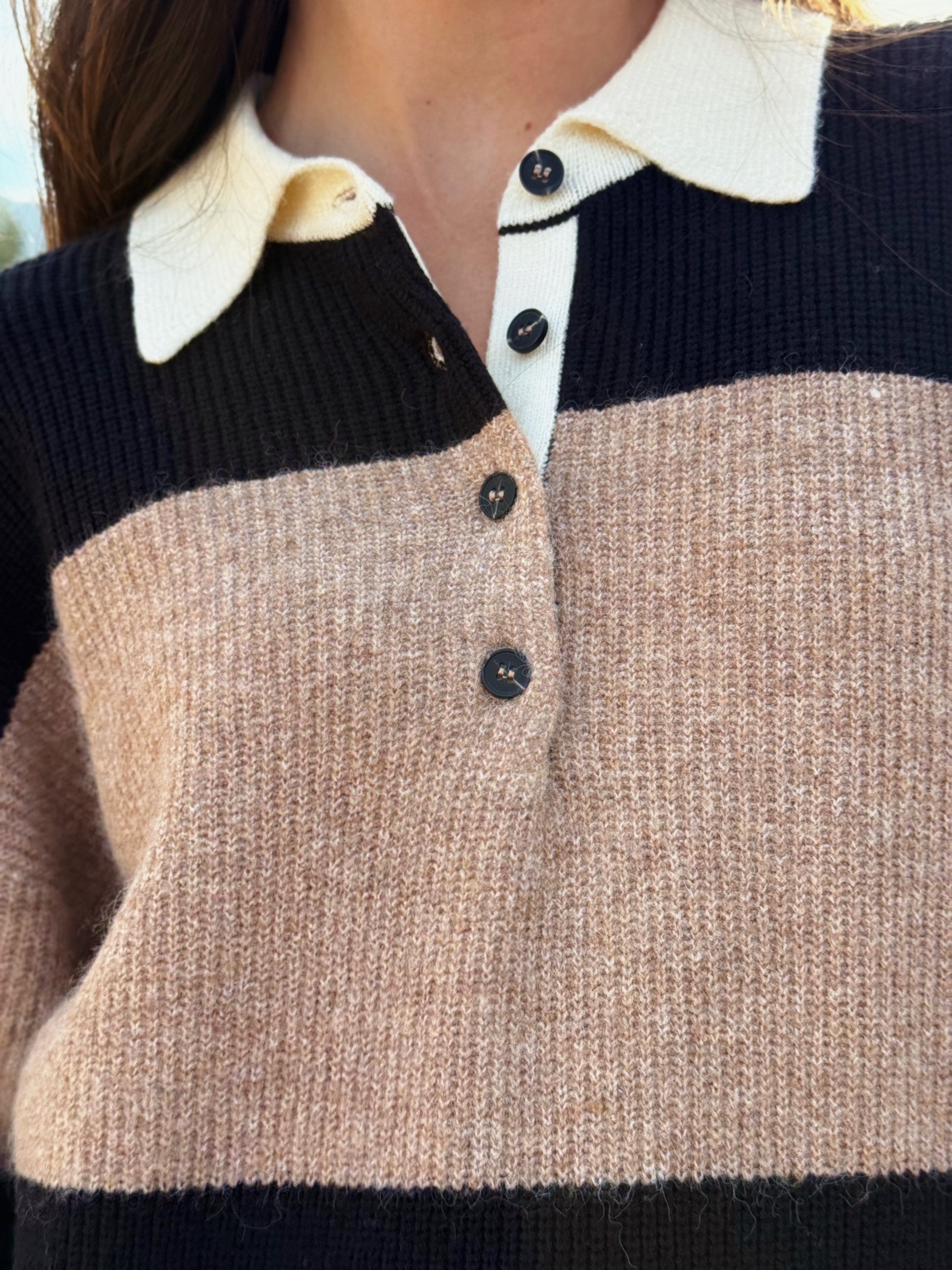 Andy Sweater - KHAKI - willows clothing SWEATER