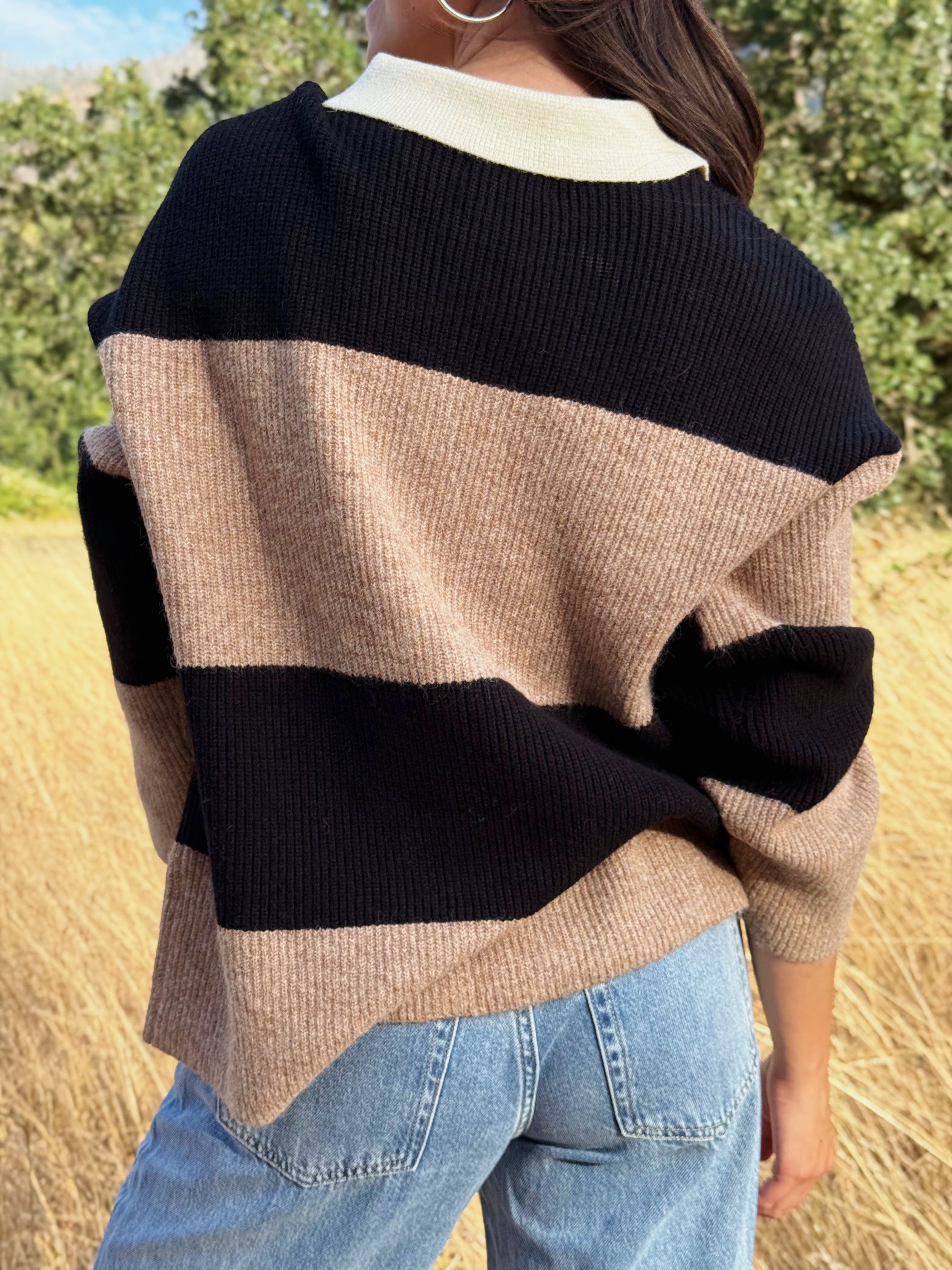 Andy Sweater - KHAKI - willows clothing SWEATER