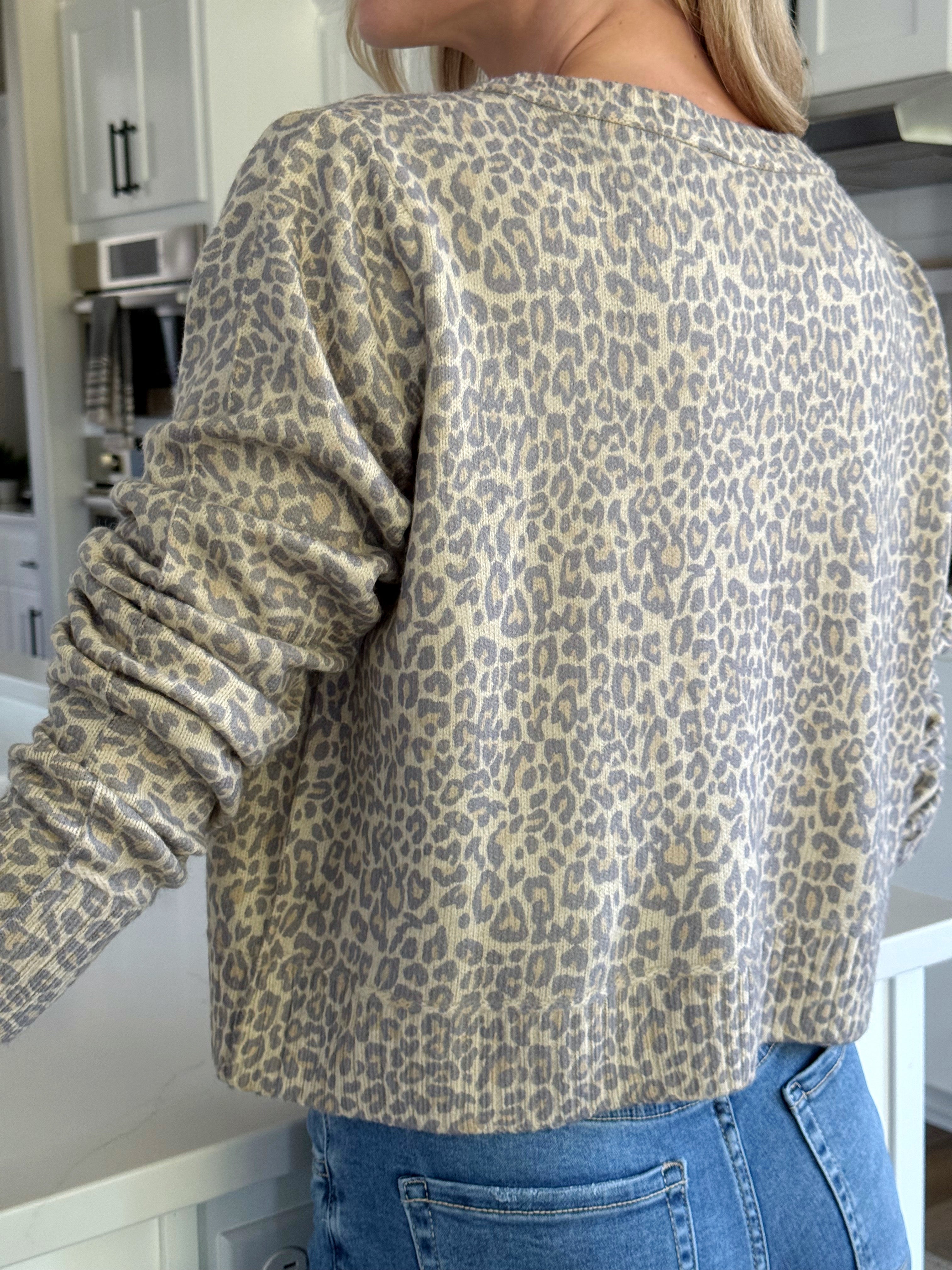 Angela Cardigan - VINTAGE OATMEAL - willows clothing Cardigan