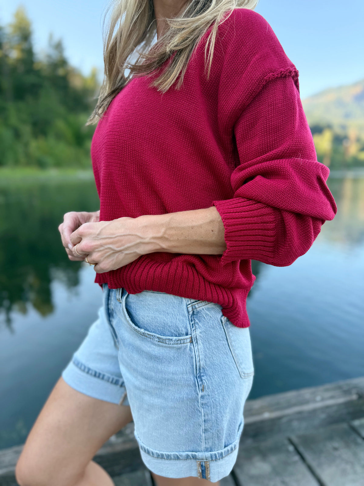 Apple Picking Sweater - RUBY - willows clothing L/S SHIRT