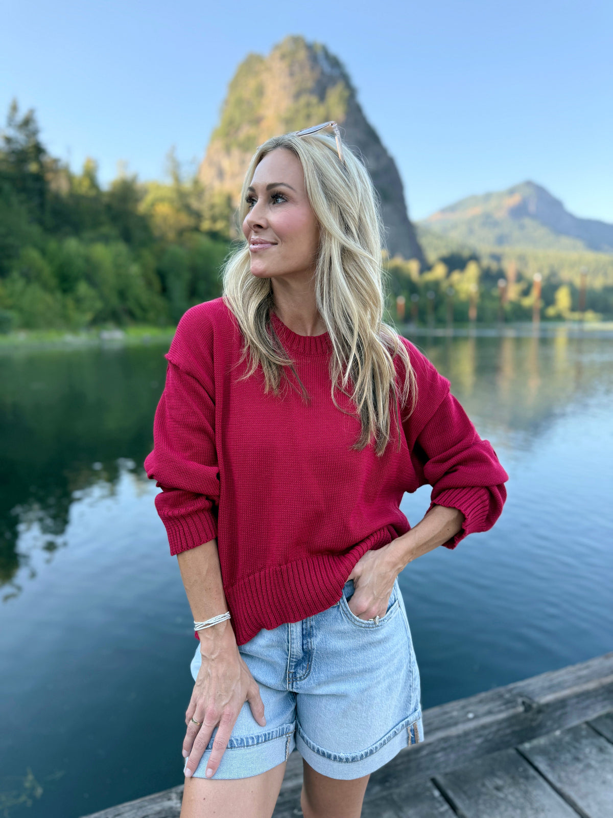 Apple Picking Sweater - RUBY - willows clothing L/S SHIRT