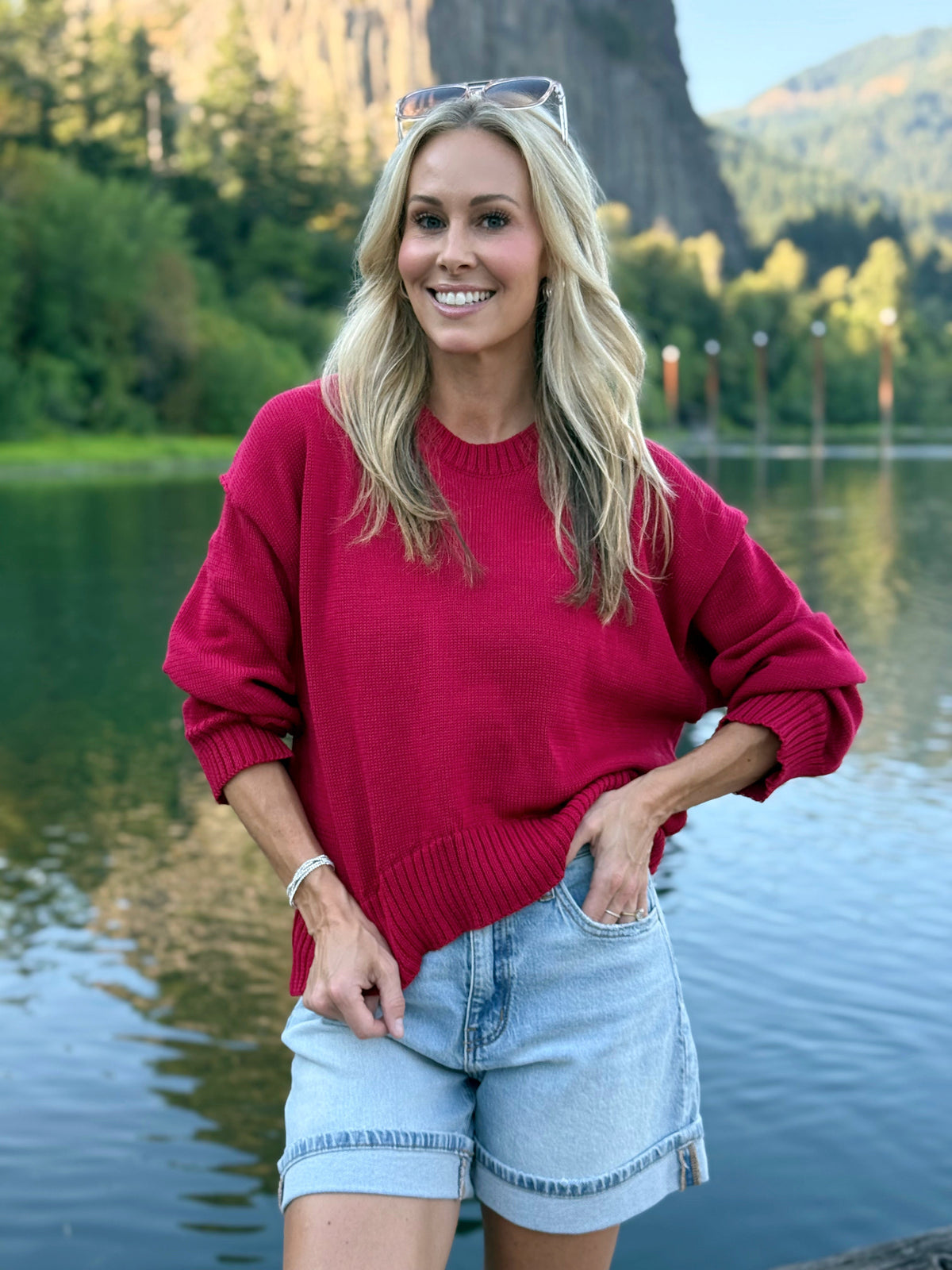 Apple Picking Sweater - RUBY - willows clothing L/S SHIRT
