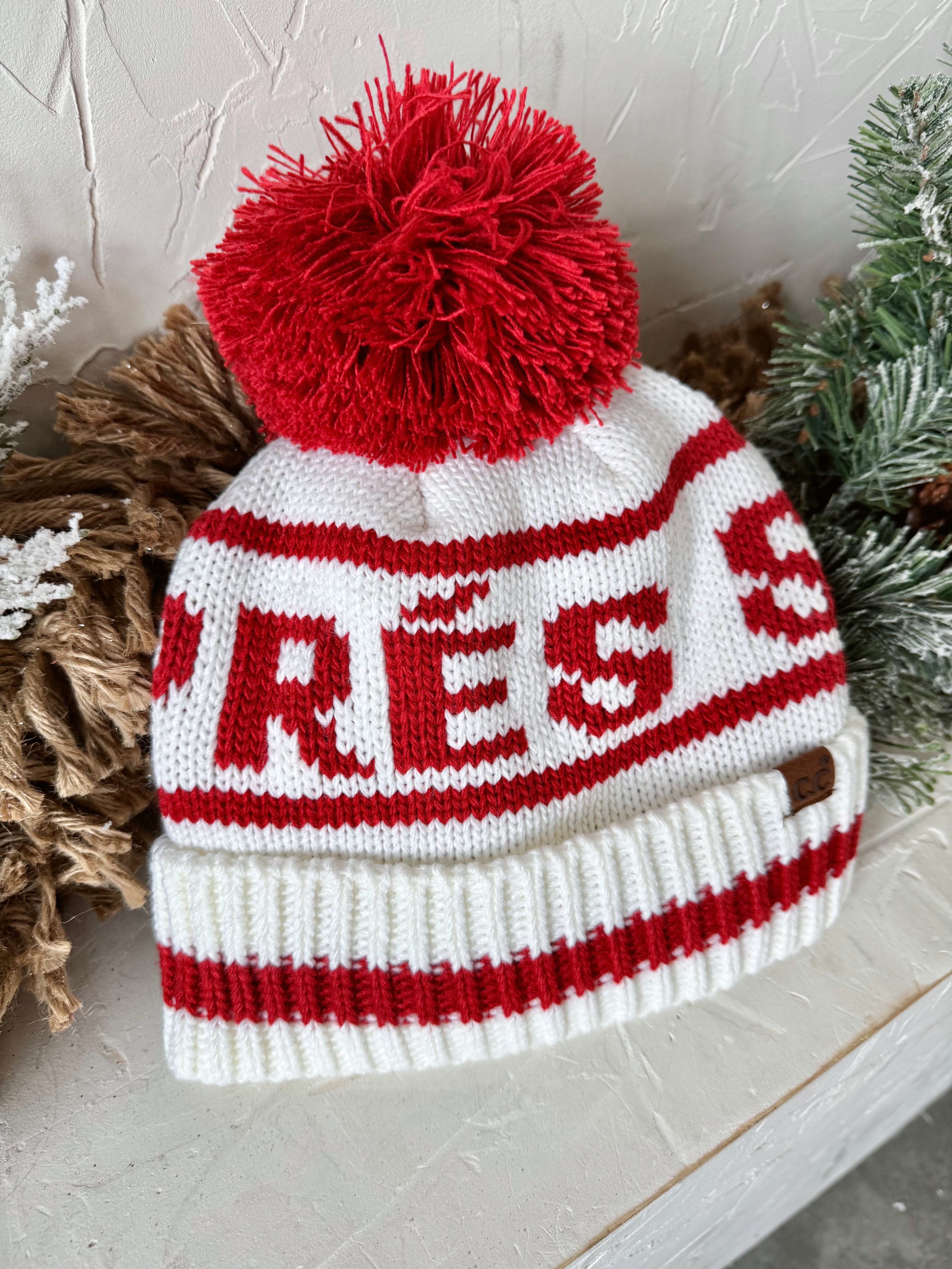 Après Ski Pom Beanie - IVORY - willows clothing HAT