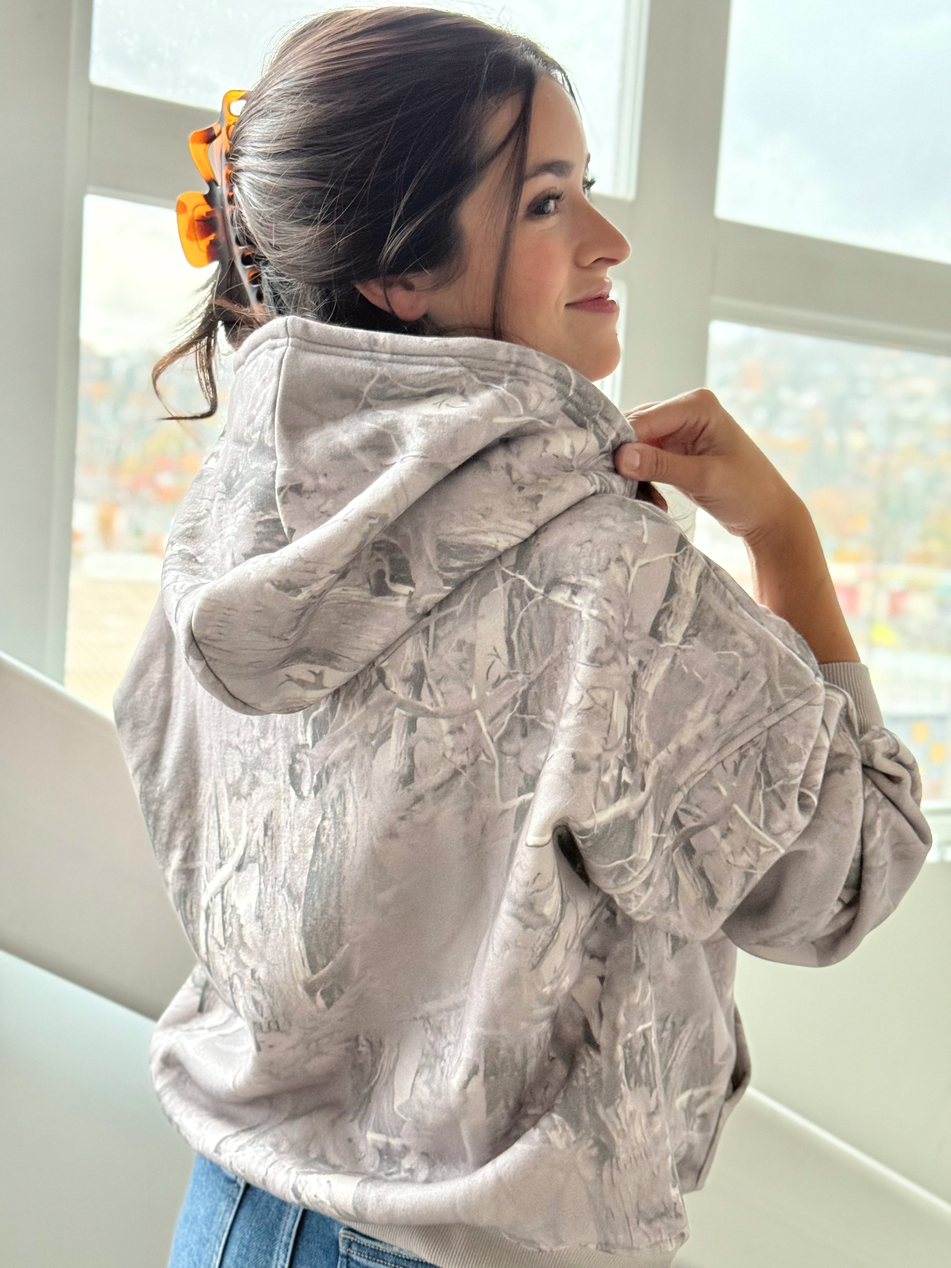 Ashland Camo Hoodie - GREY - willows clothing SWEATSHIRT