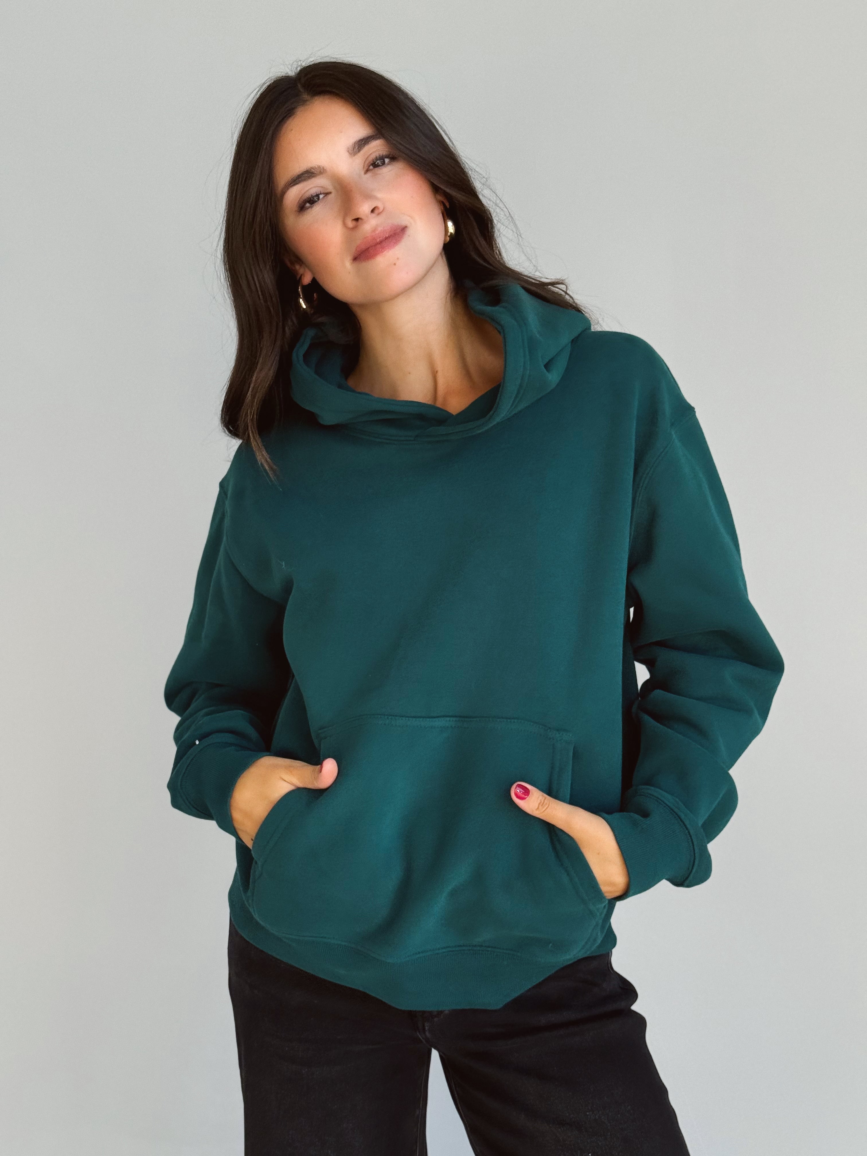 Ashton Sweatshirt - DEEP GREEN - willows clothing SWEATSHIRT