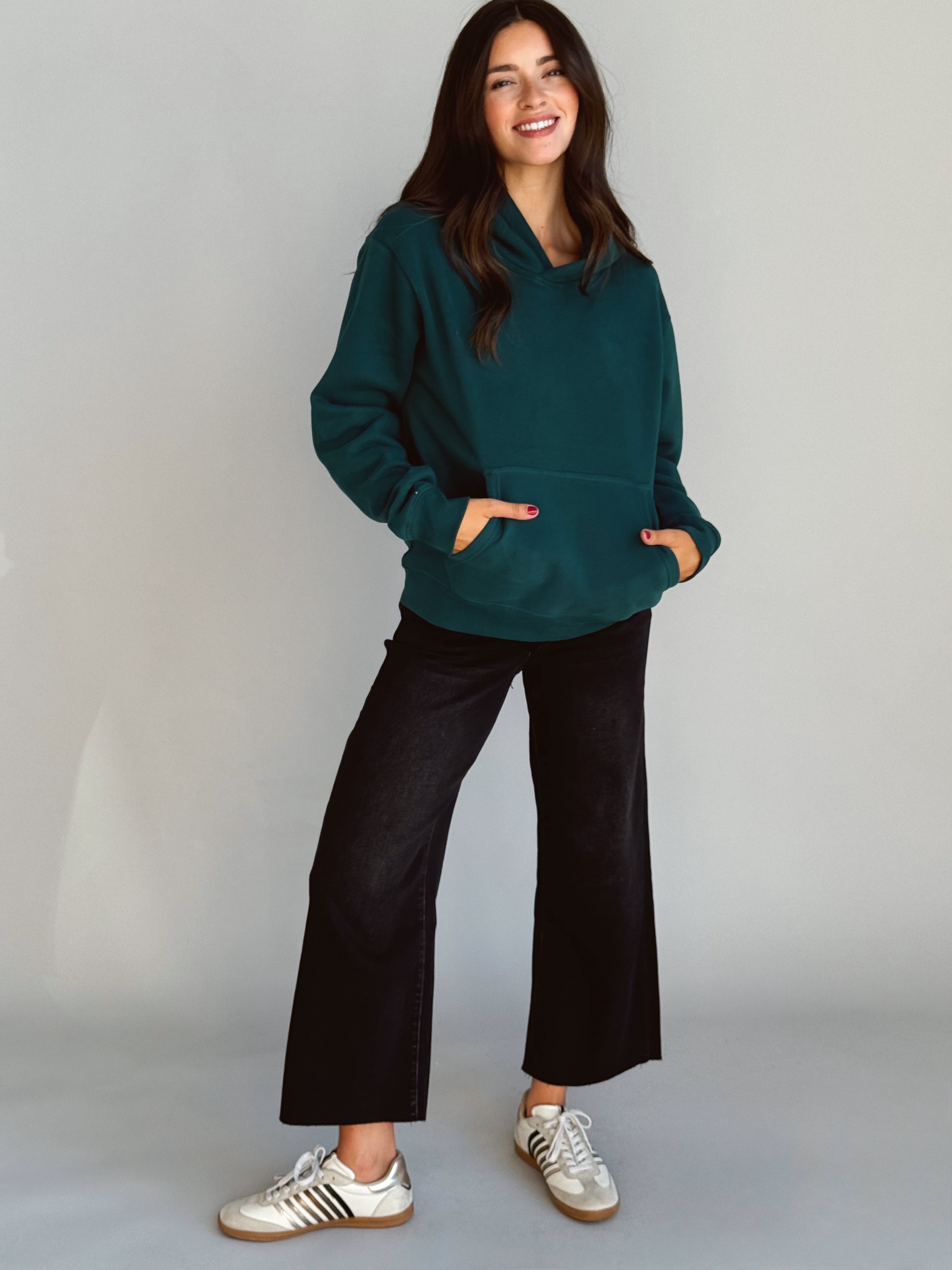 Ashton Sweatshirt - DEEP GREEN - willows clothing SWEATSHIRT