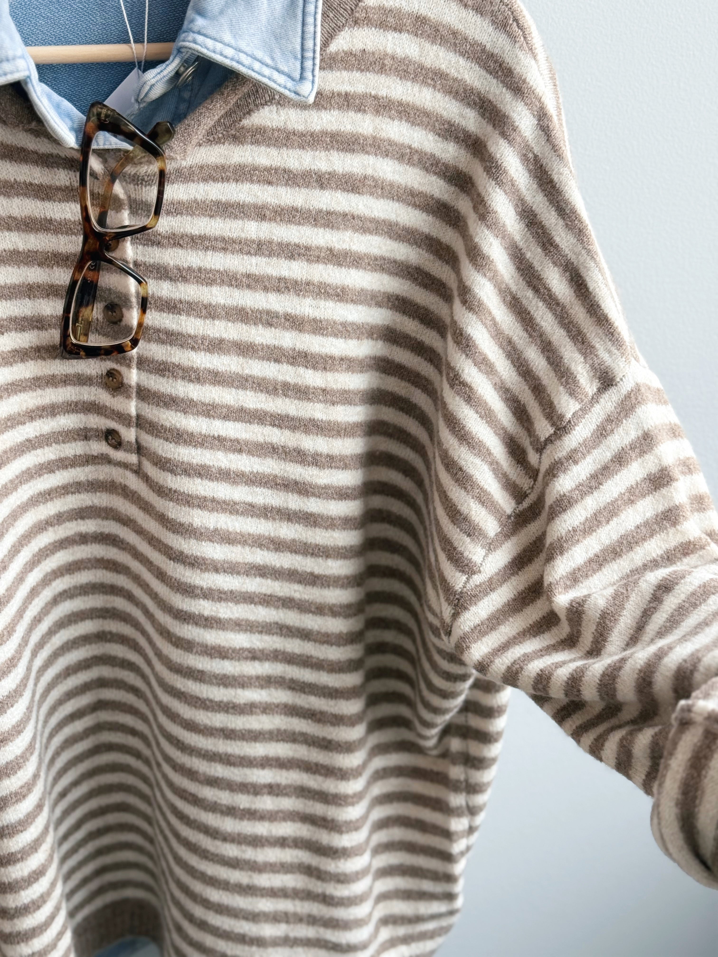 Autumn Stroll Sweater - MOCHA - willows clothing SWEATER