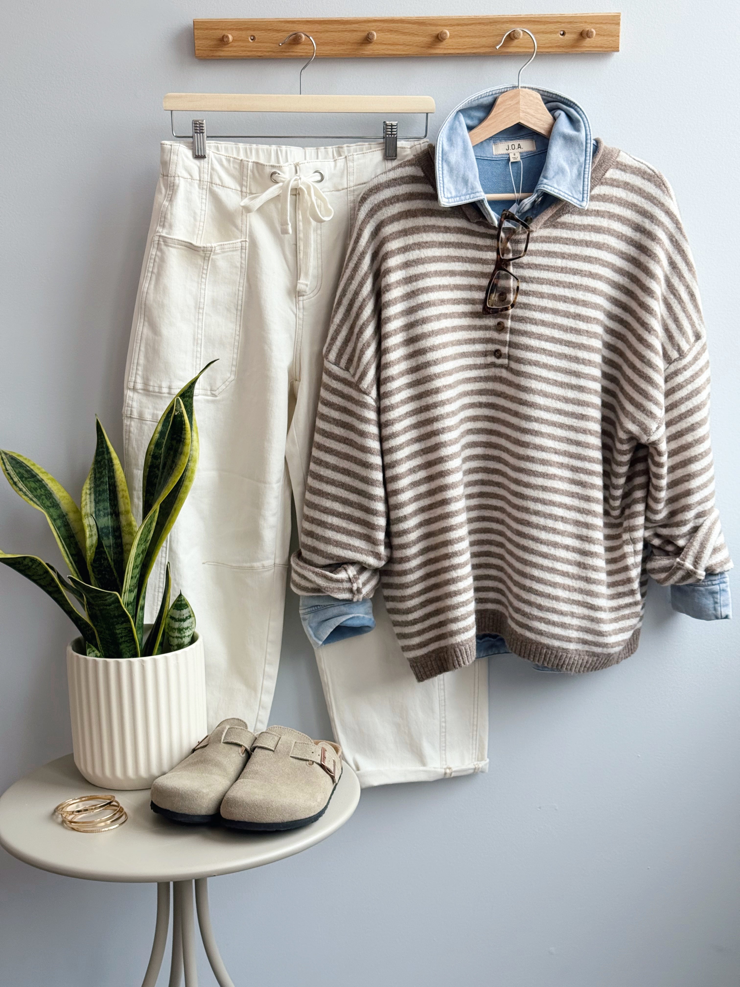 Autumn Stroll Sweater - MOCHA - willows clothing SWEATER