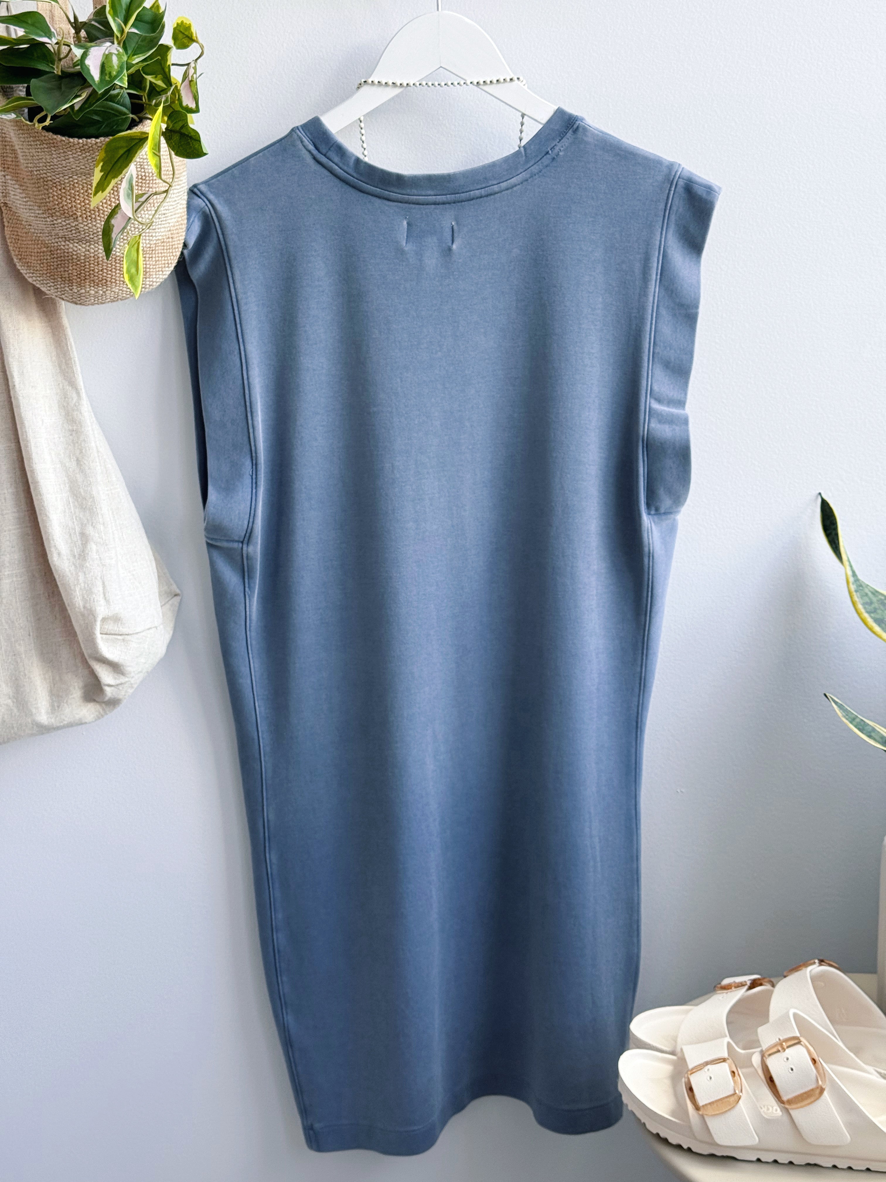 Avelin Dress - WASHED BLUE - willows clothing SHORT DRESS