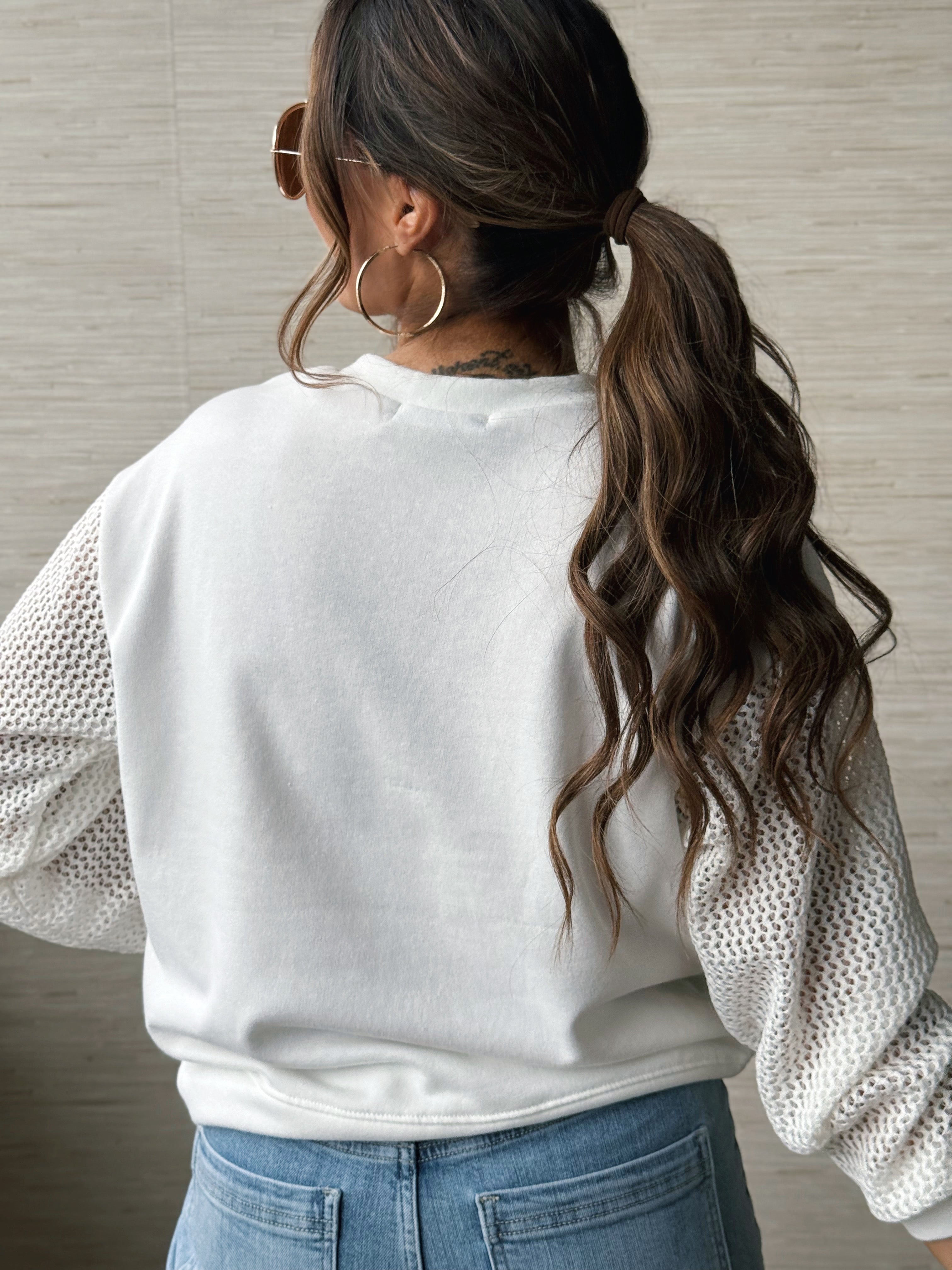 Aveline Top - IVORY - willows clothing L/S SHIRT
