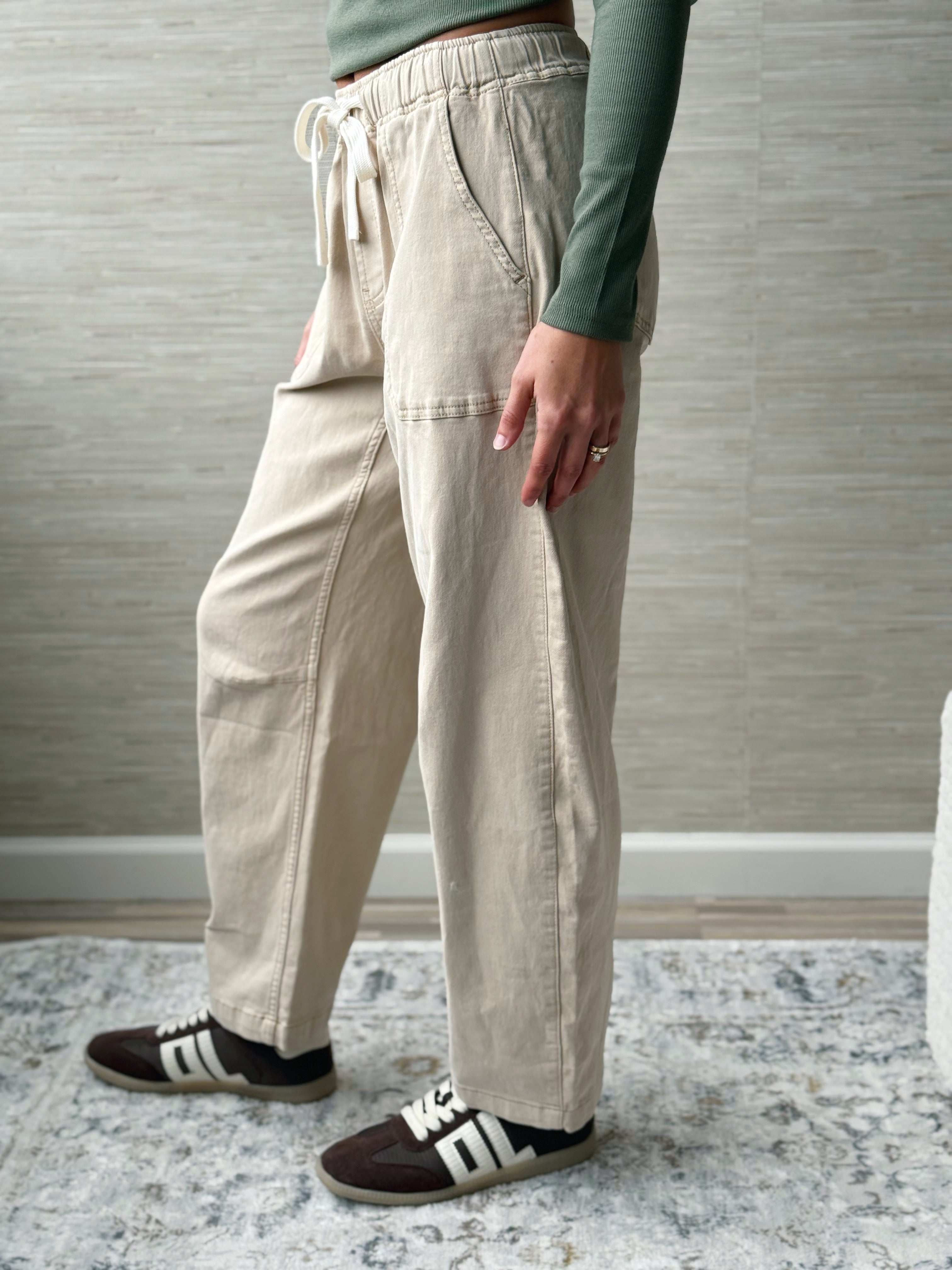 Avril Pants - KHAKI - willows clothing PANTS