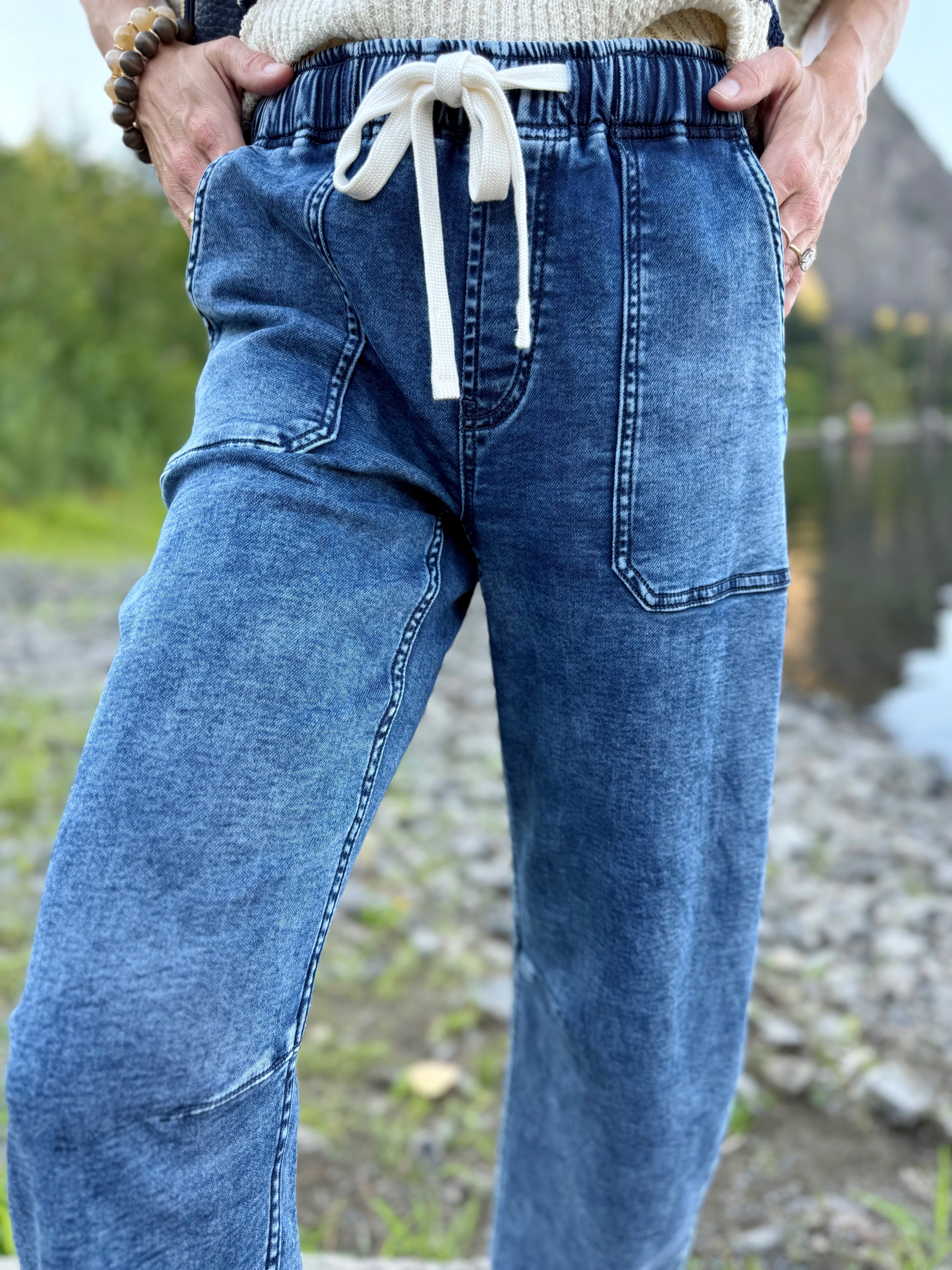 Avril Pants - MEDIUM WASH - willows clothing PANTS