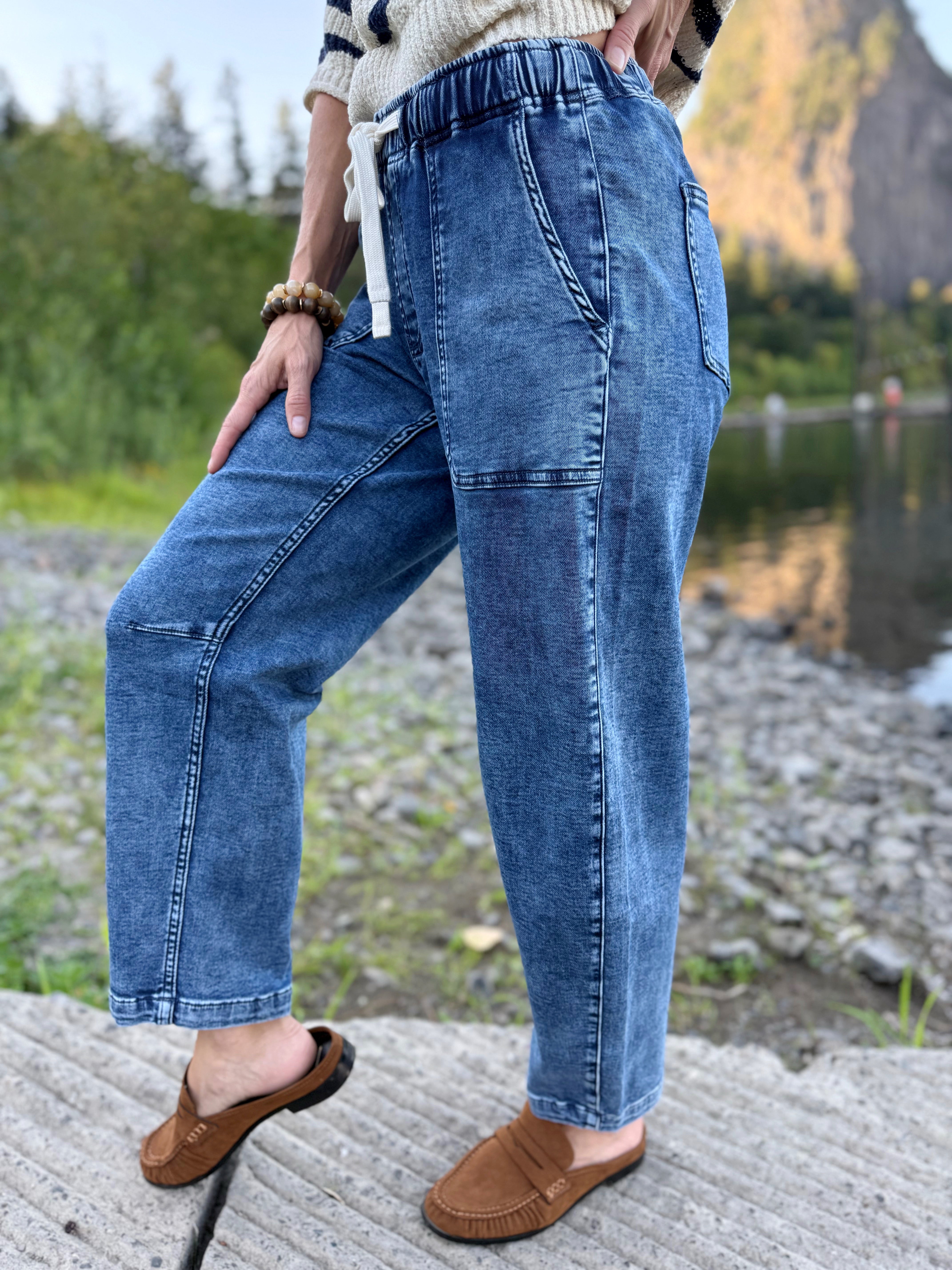 Avril Pants - MEDIUM WASH - willows clothing PANTS
