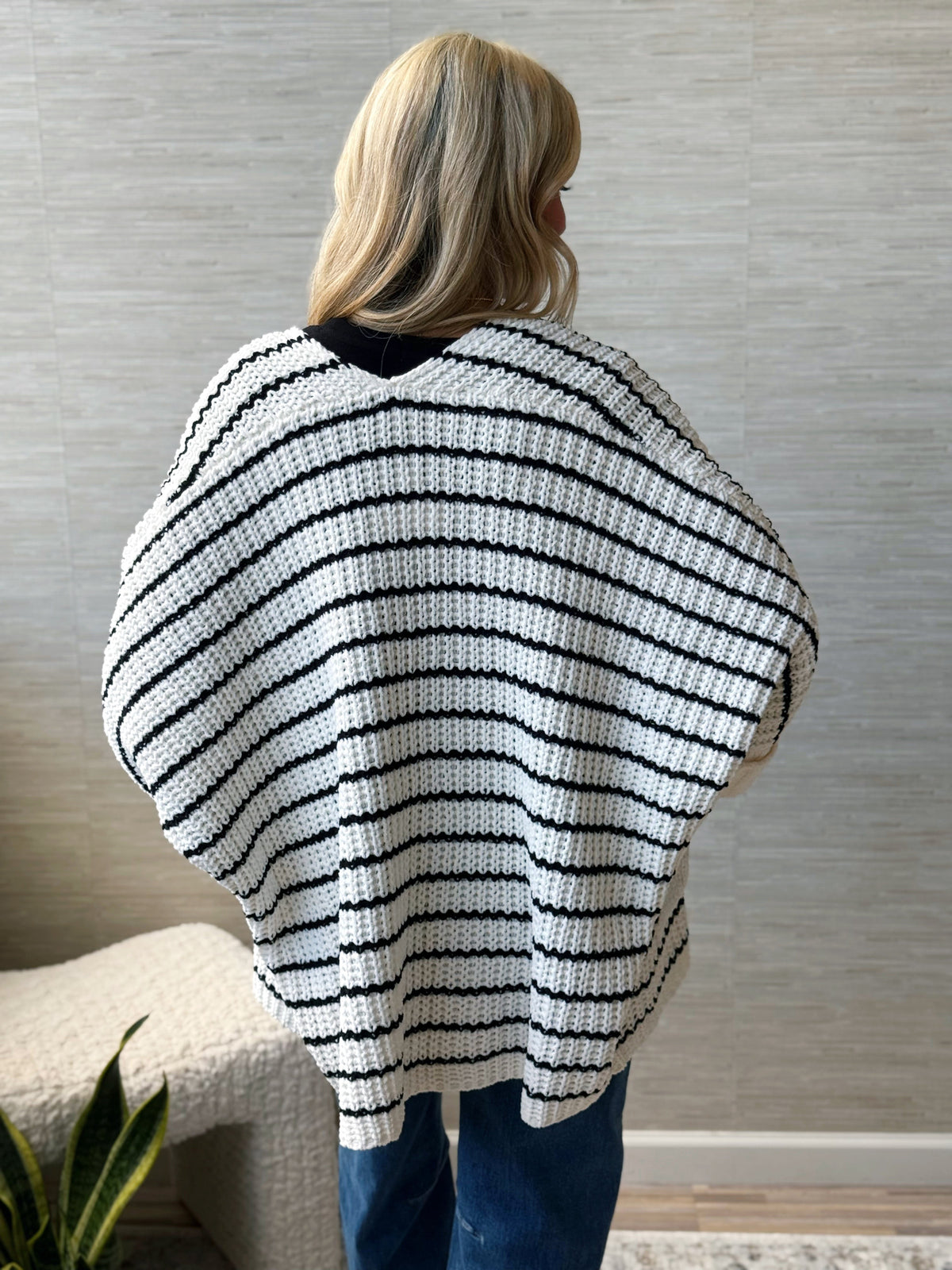 Bad To The Bone - CREAM/BLACK - willows clothing Cardigan