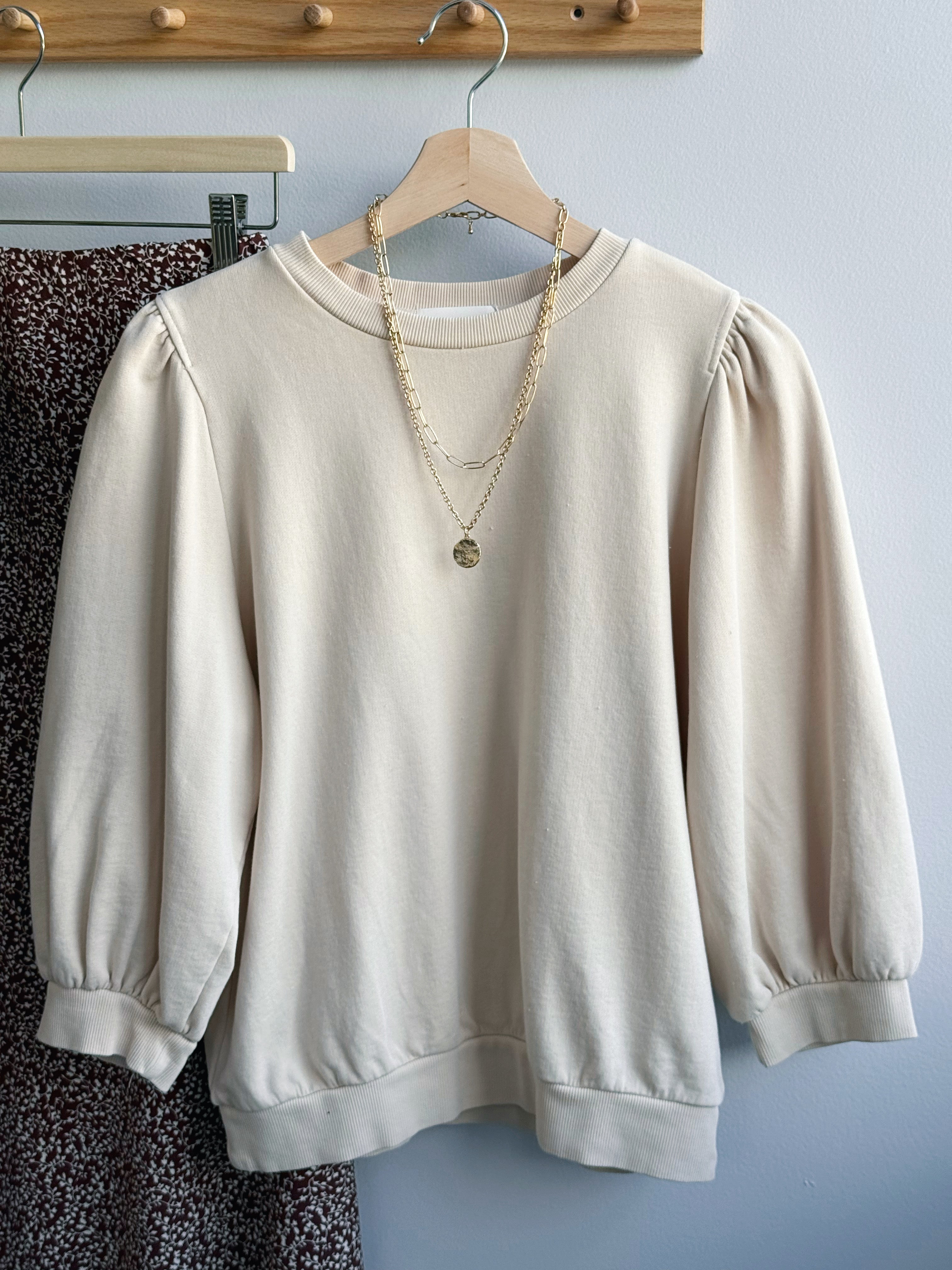 Barbara Top - VANILLA - willows clothing SWEATSHIRT