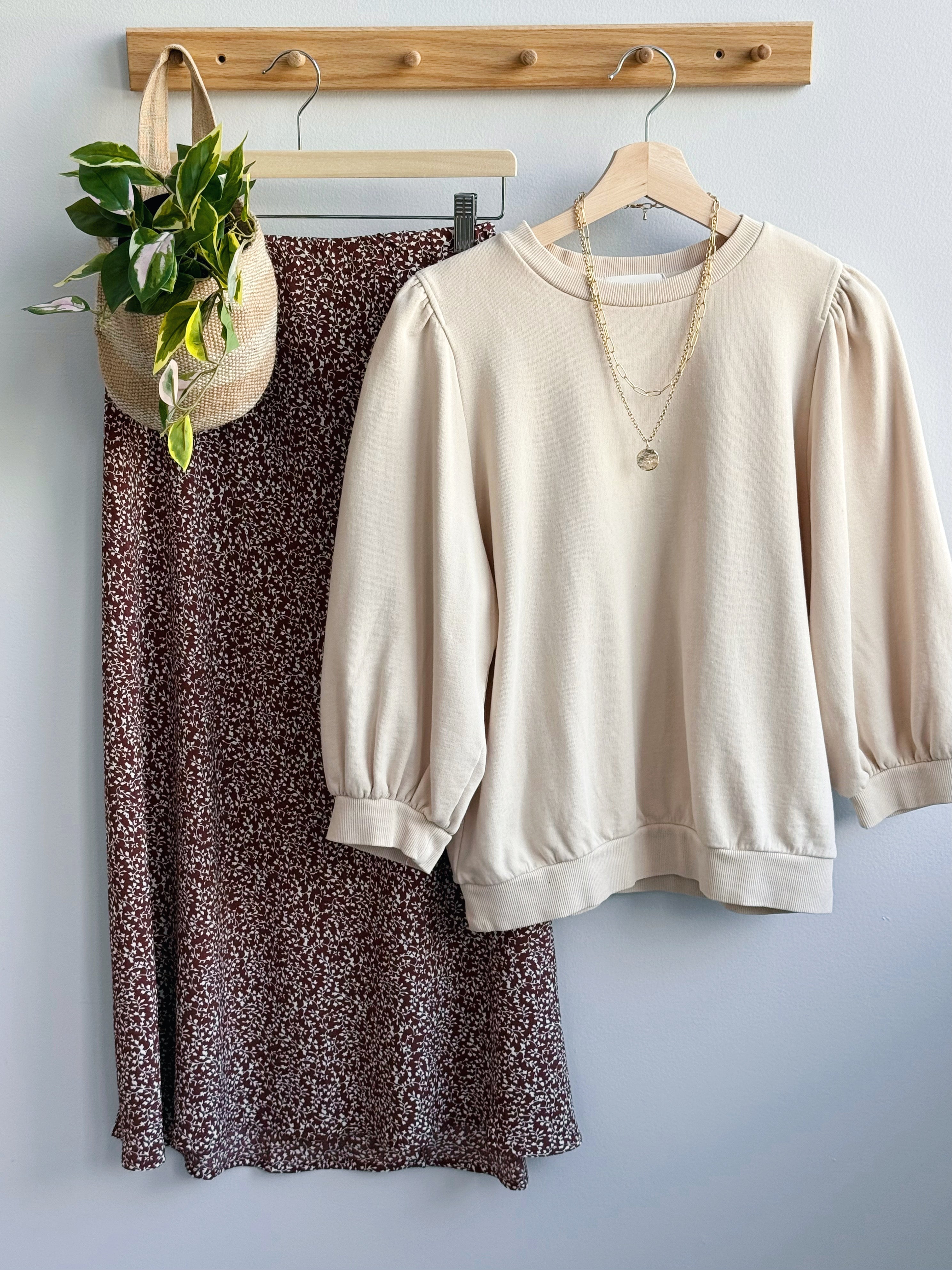 Barbara Top - VANILLA - willows clothing SWEATSHIRT