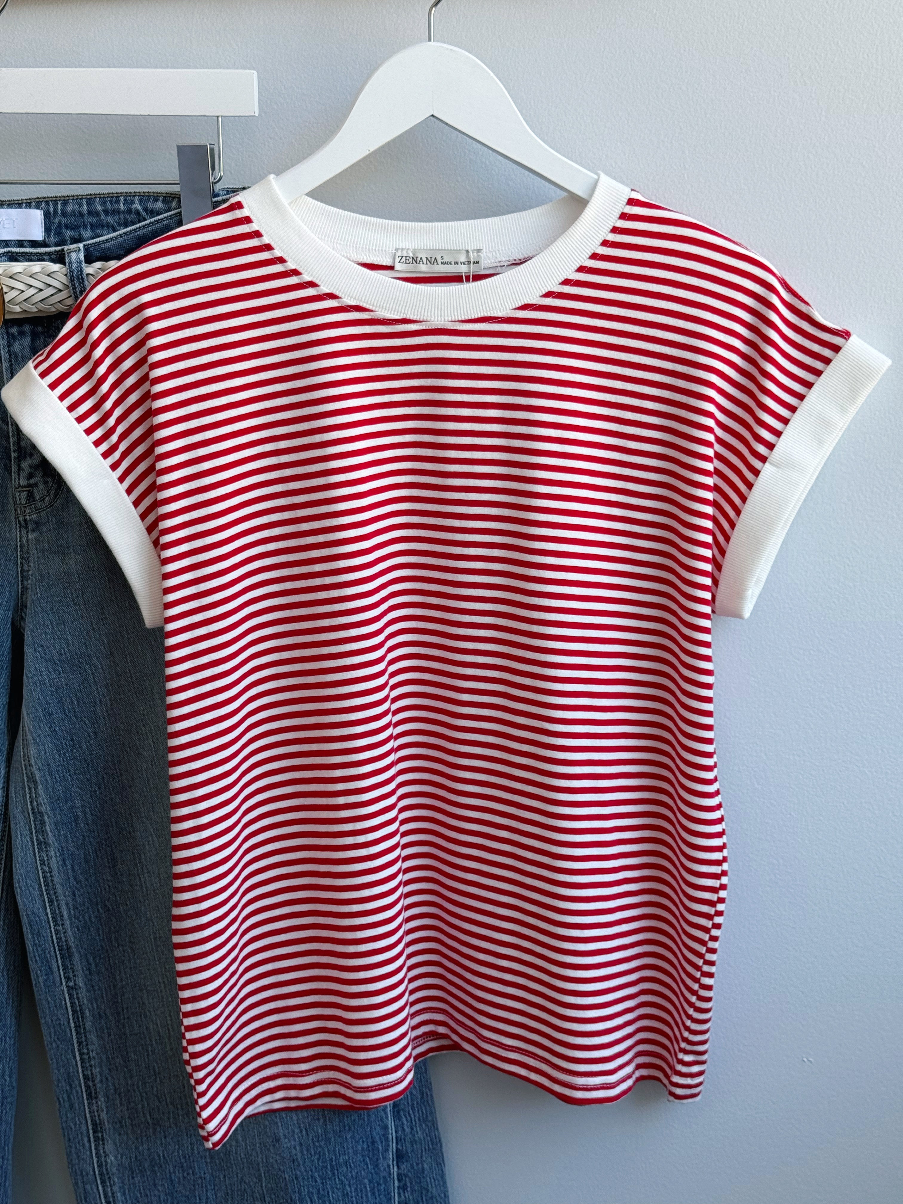 Beach Trip Tee - RUBY - willows clothing S/S SHIRT