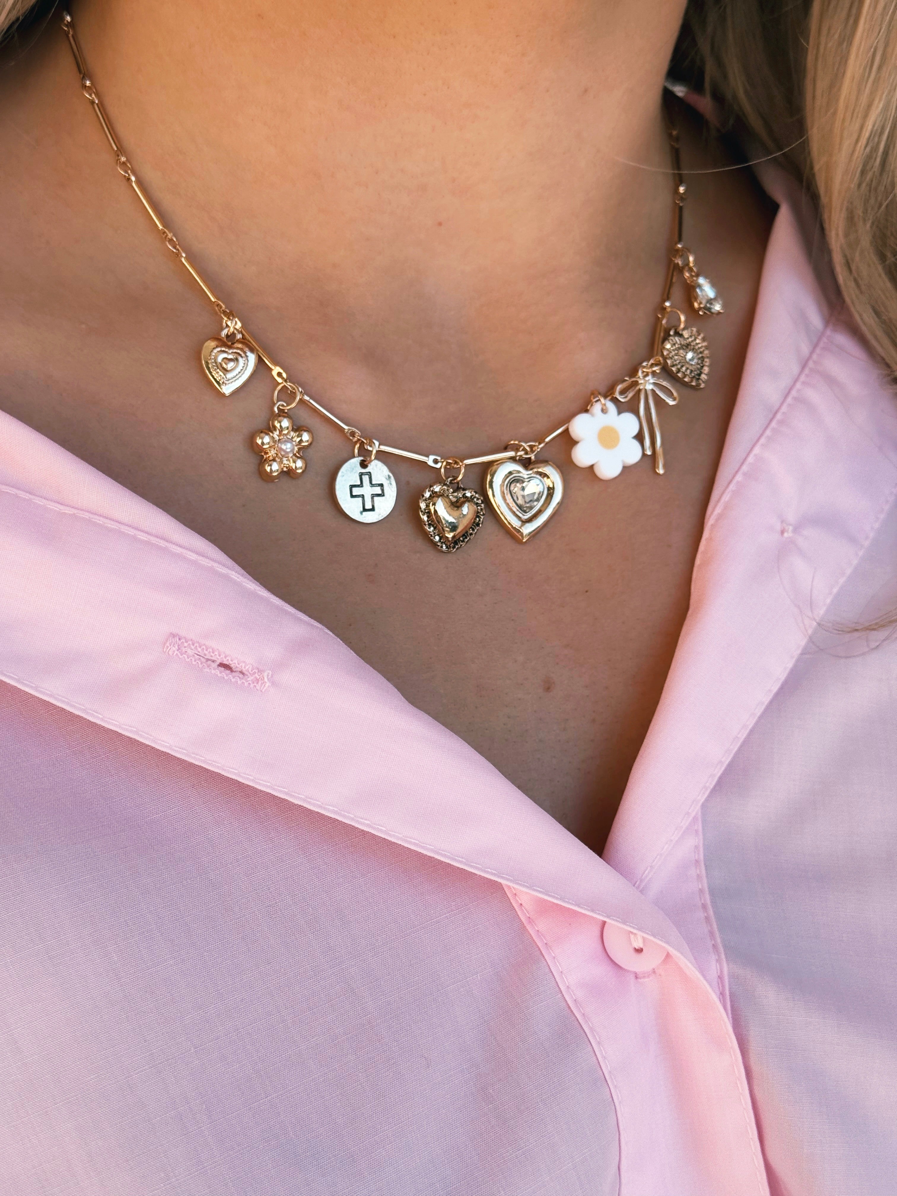 Beatrice Charm Necklace - willows clothing NECKLACE