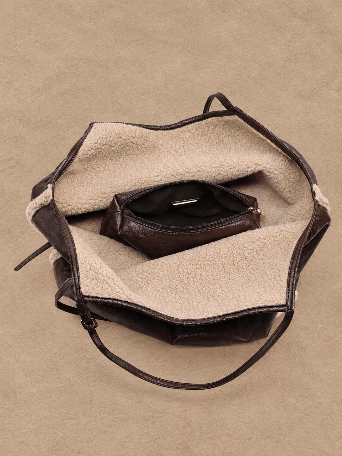 Beau Reversible Bag - COFFEE - willows clothing TOTE