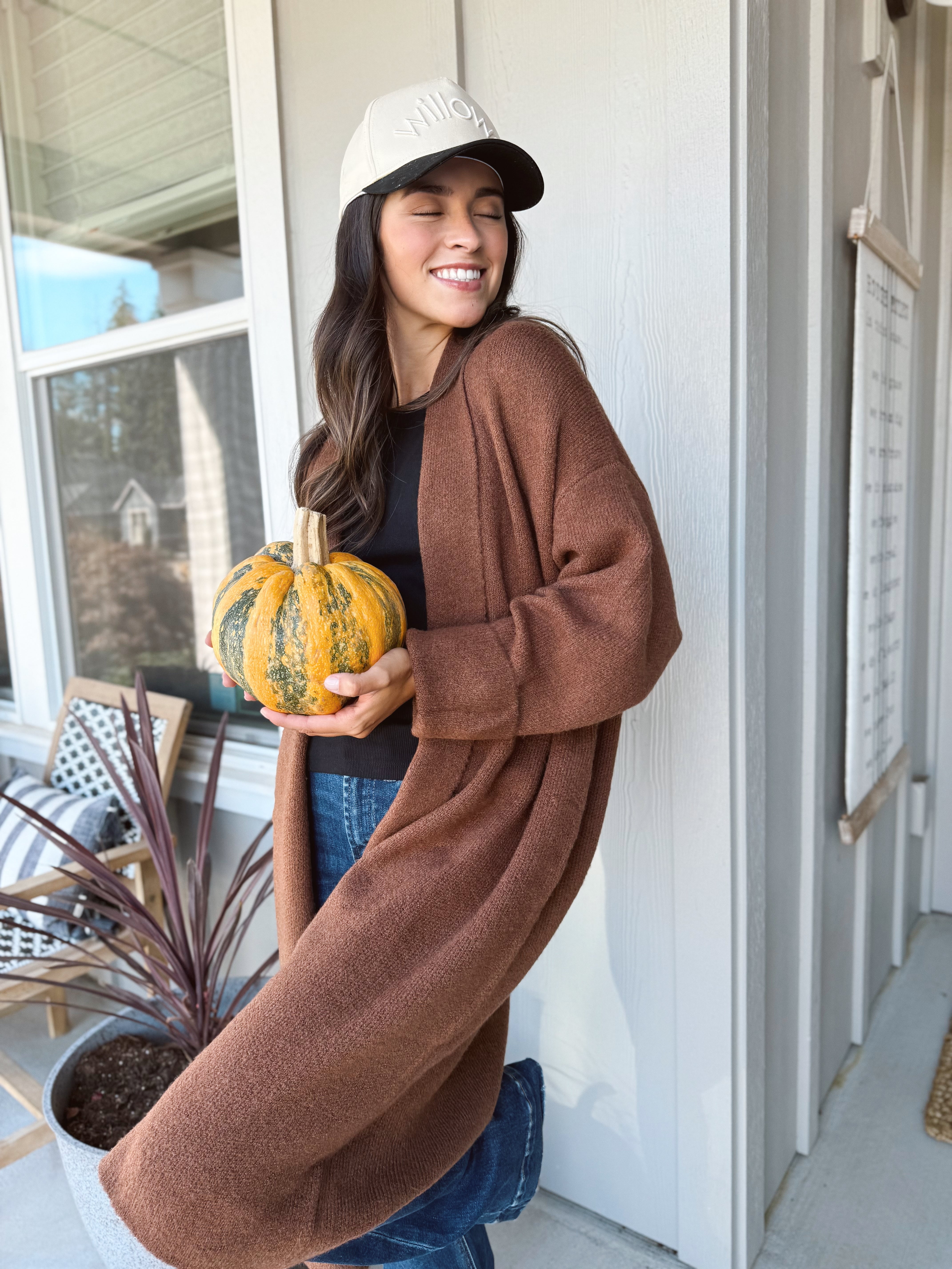 Betty June Cardigan - CHESTNUT - willows clothing Cardigan