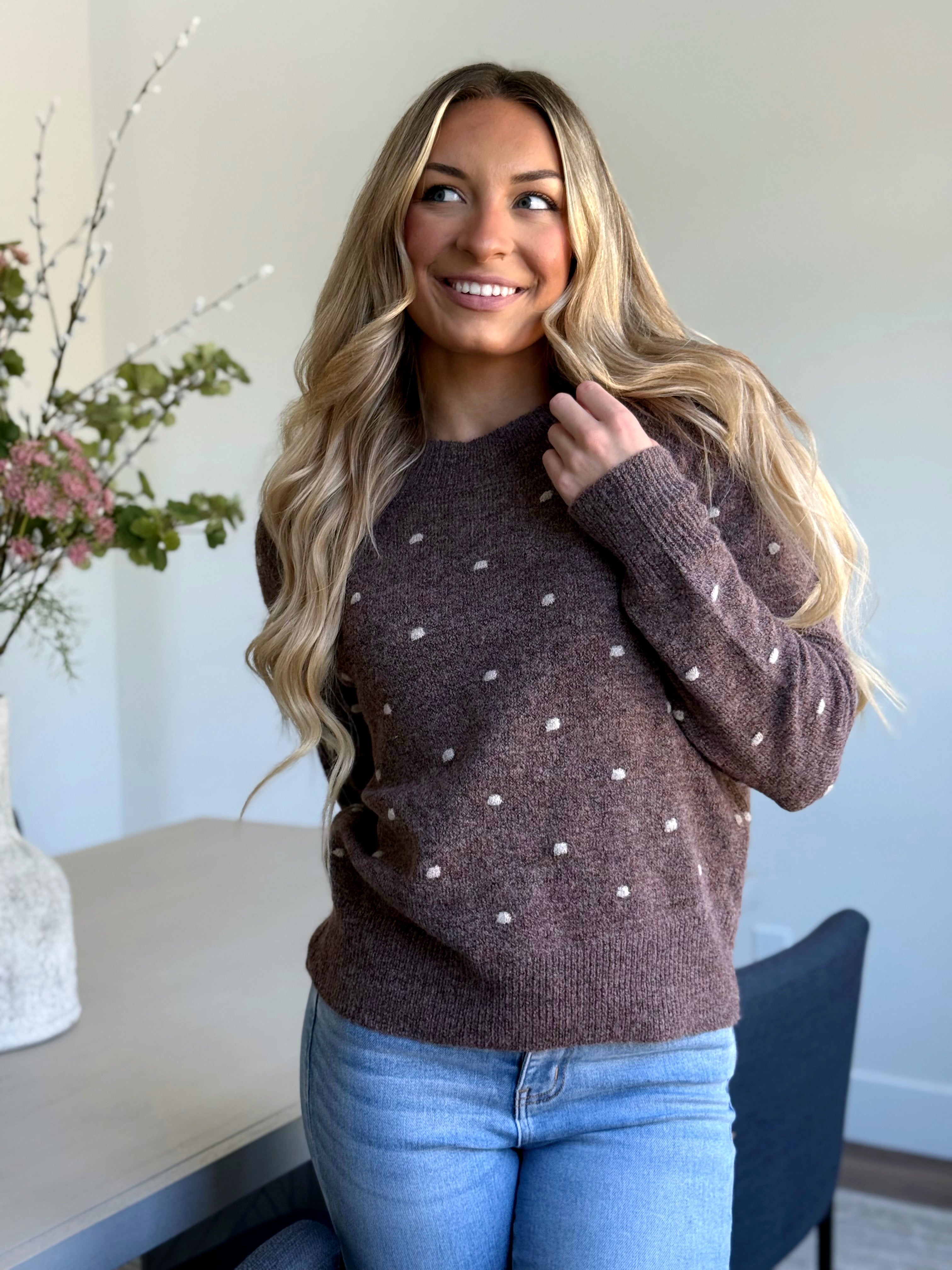 Birch Sweater - BROWN - willows clothing SWEATER