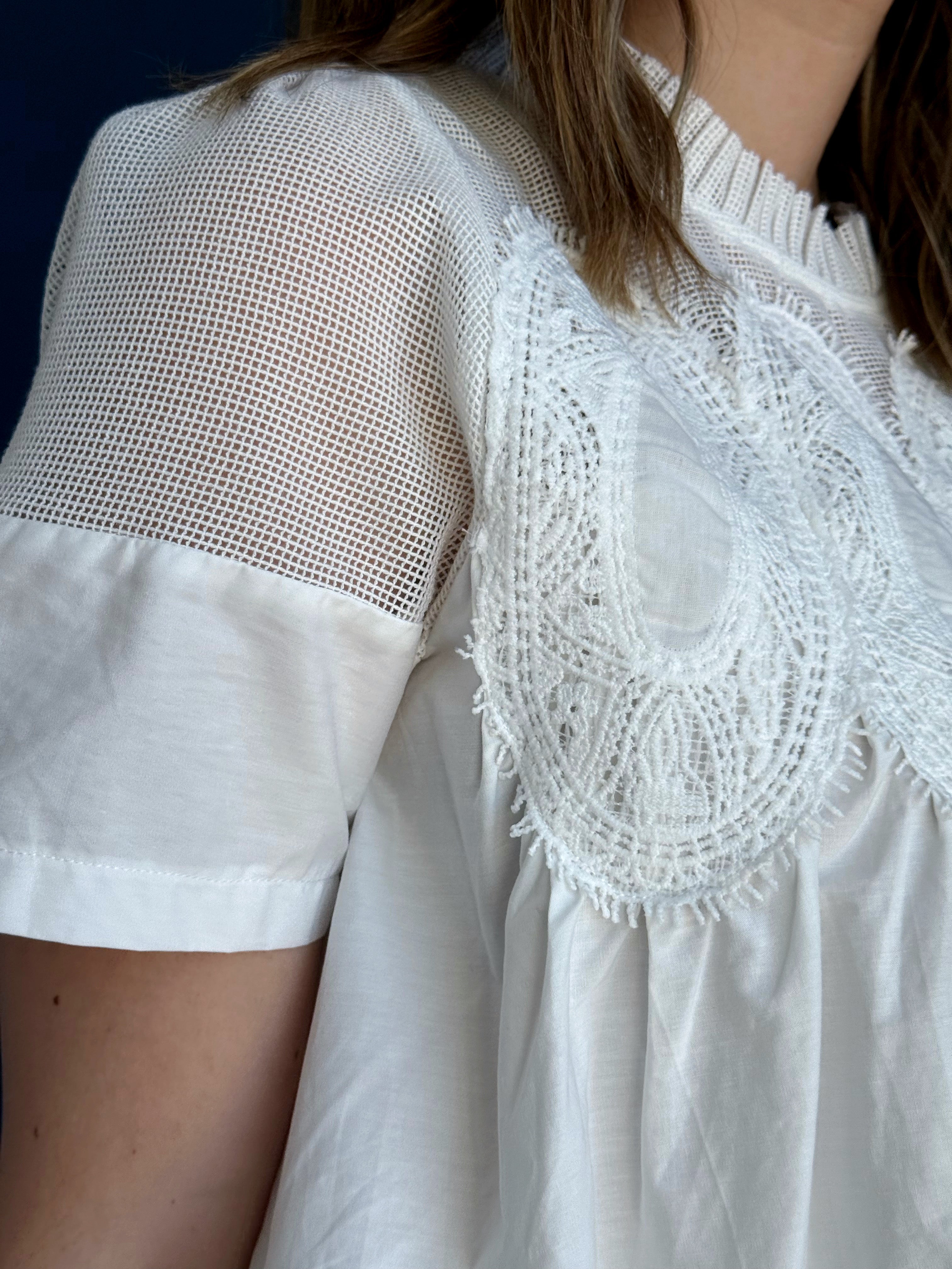Blythe Blouse - WHITE - willows clothing BLOUSE