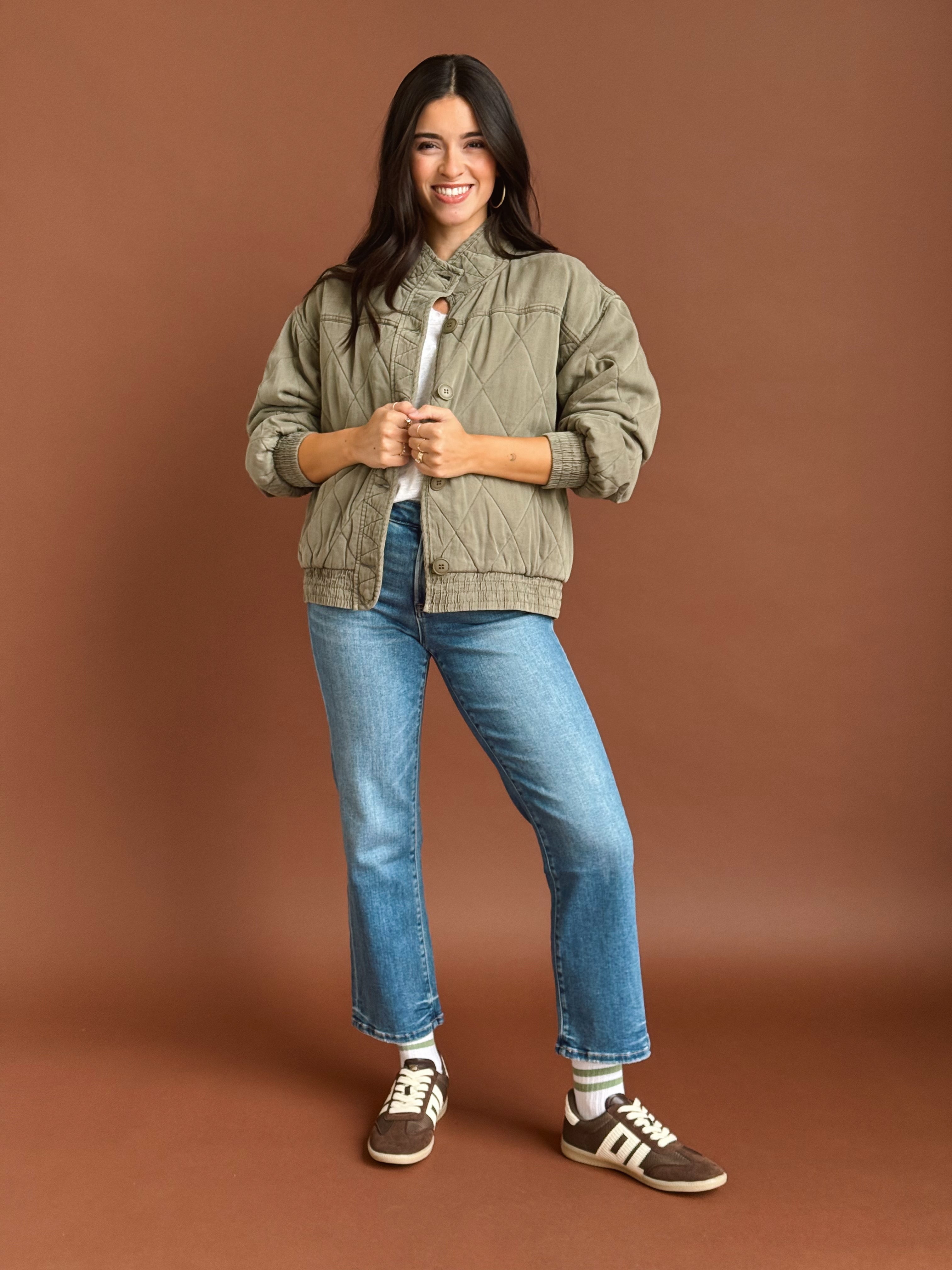 Carlisle Jacket - OLIVE - willows clothing JACKET