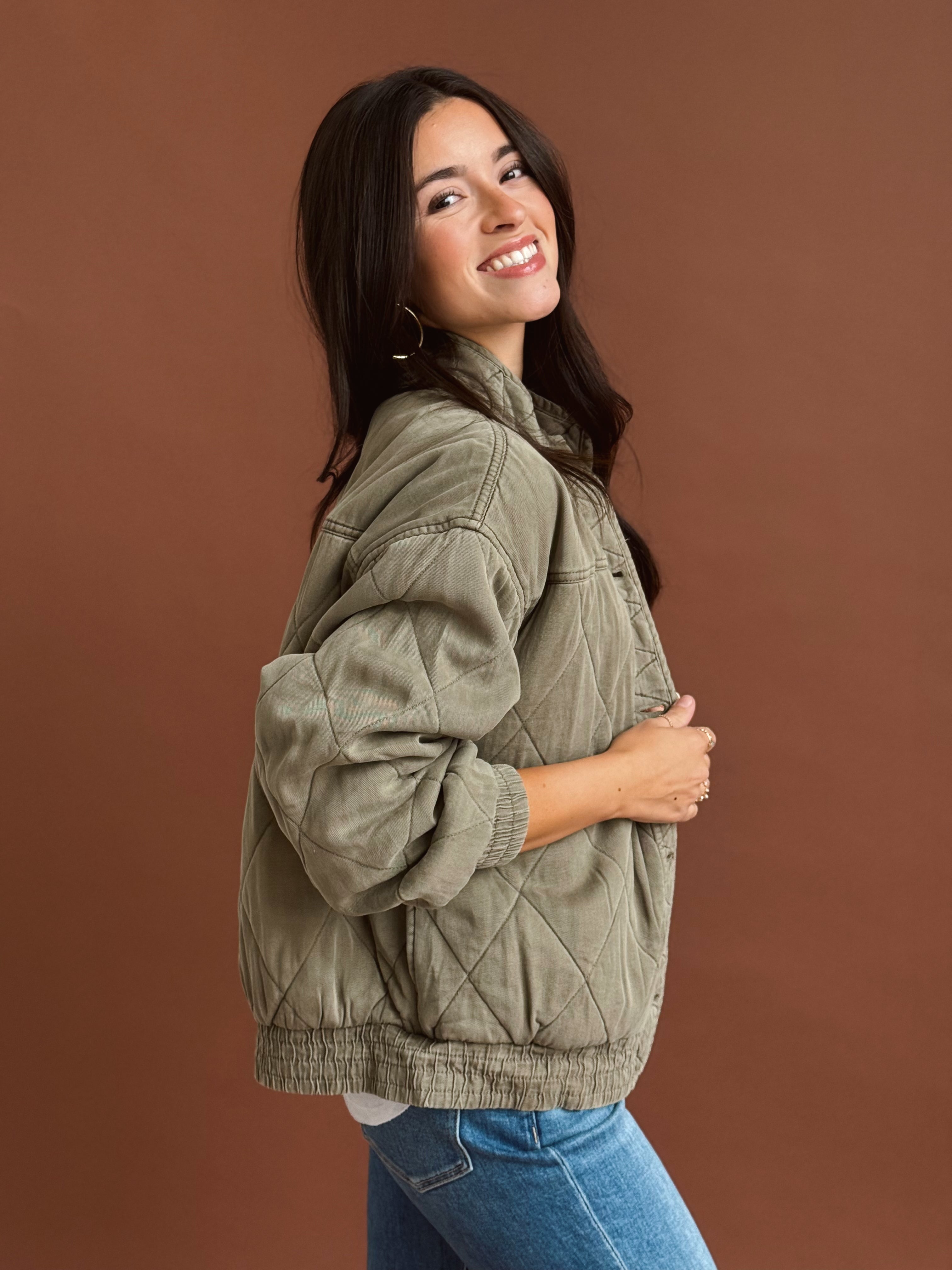 Carlisle Jacket - OLIVE - willows clothing JACKET