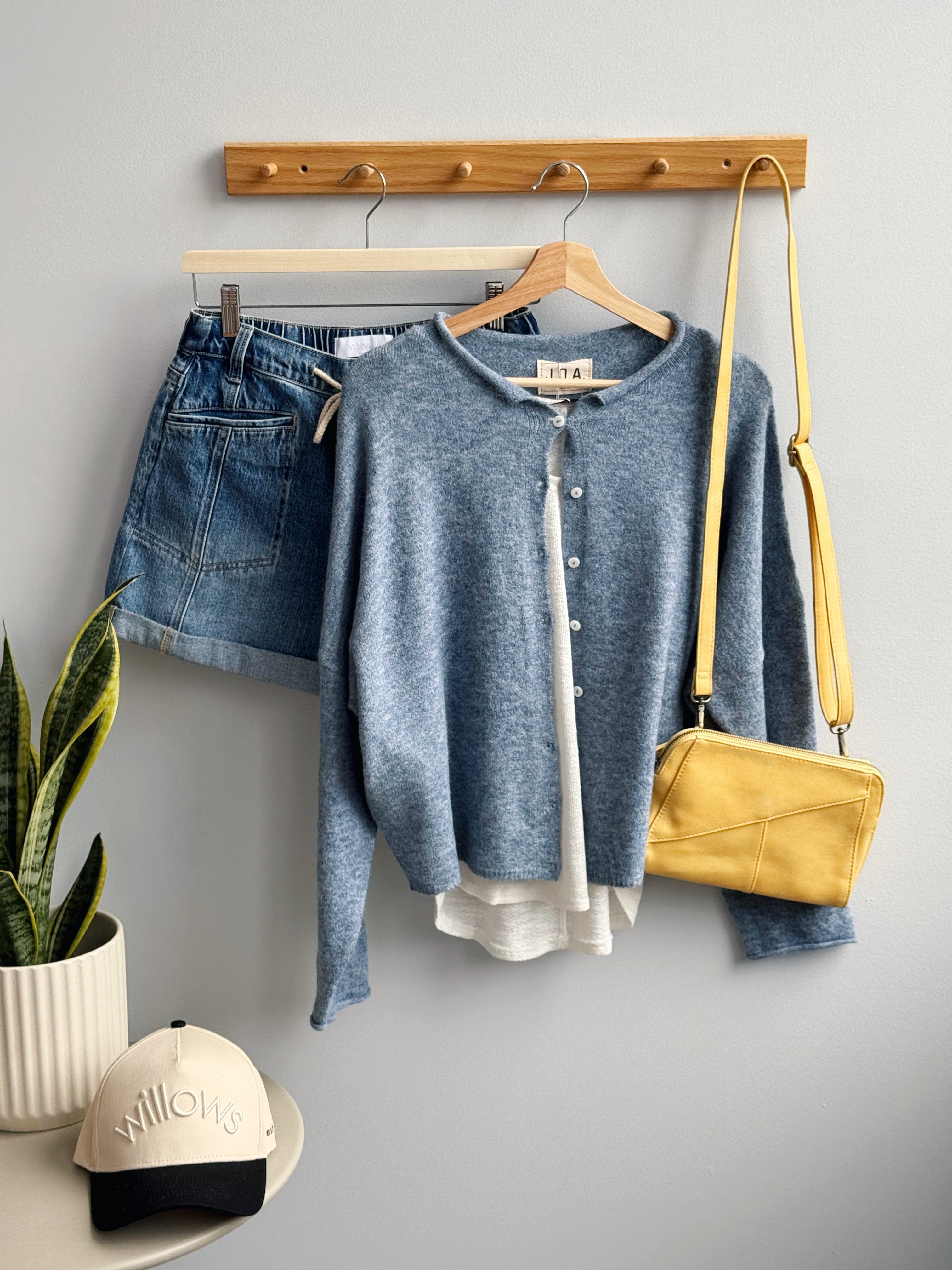 Caroline Cardigan - DUSTY BLUE - willows clothing Cardigan