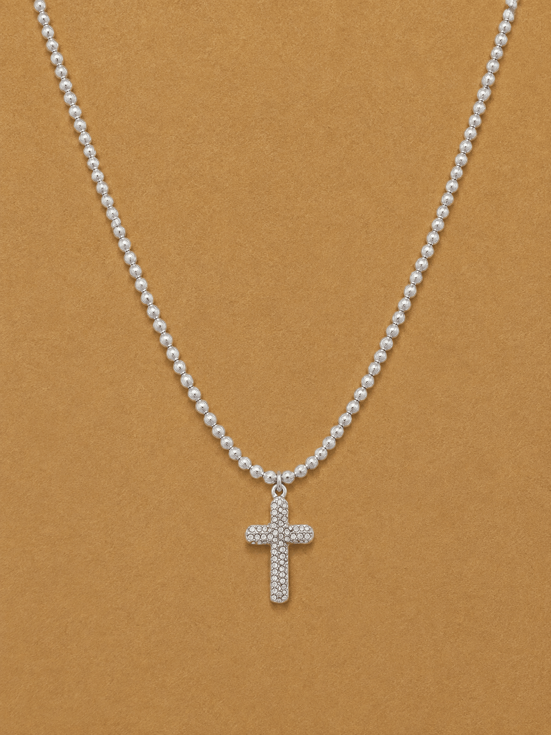 Catherine Cross Necklace - SILVER - willows clothing NECKLACE