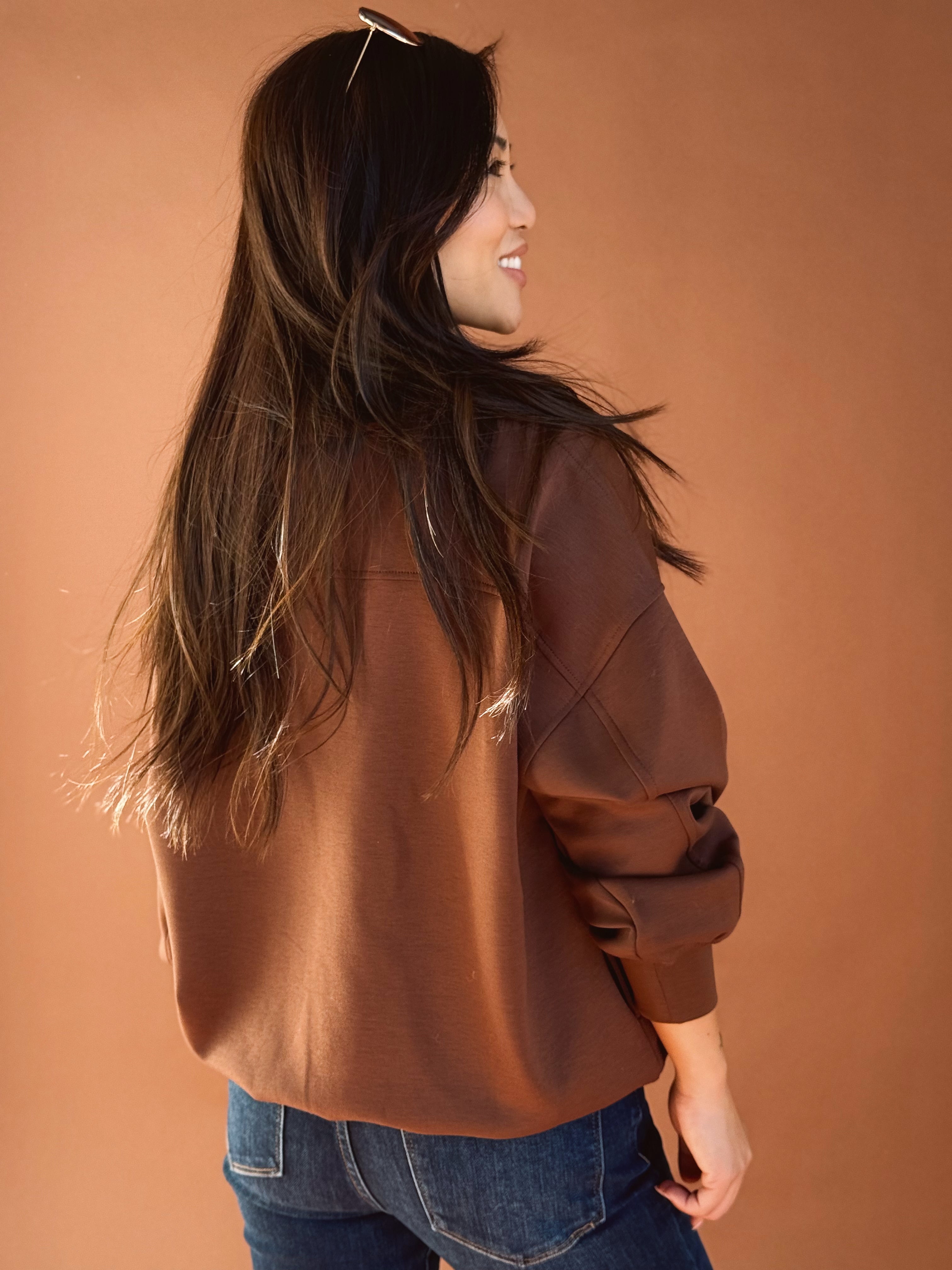 Changing of the Leaves Sweatshirt - BROWN - willows clothing SWEATSHIRT