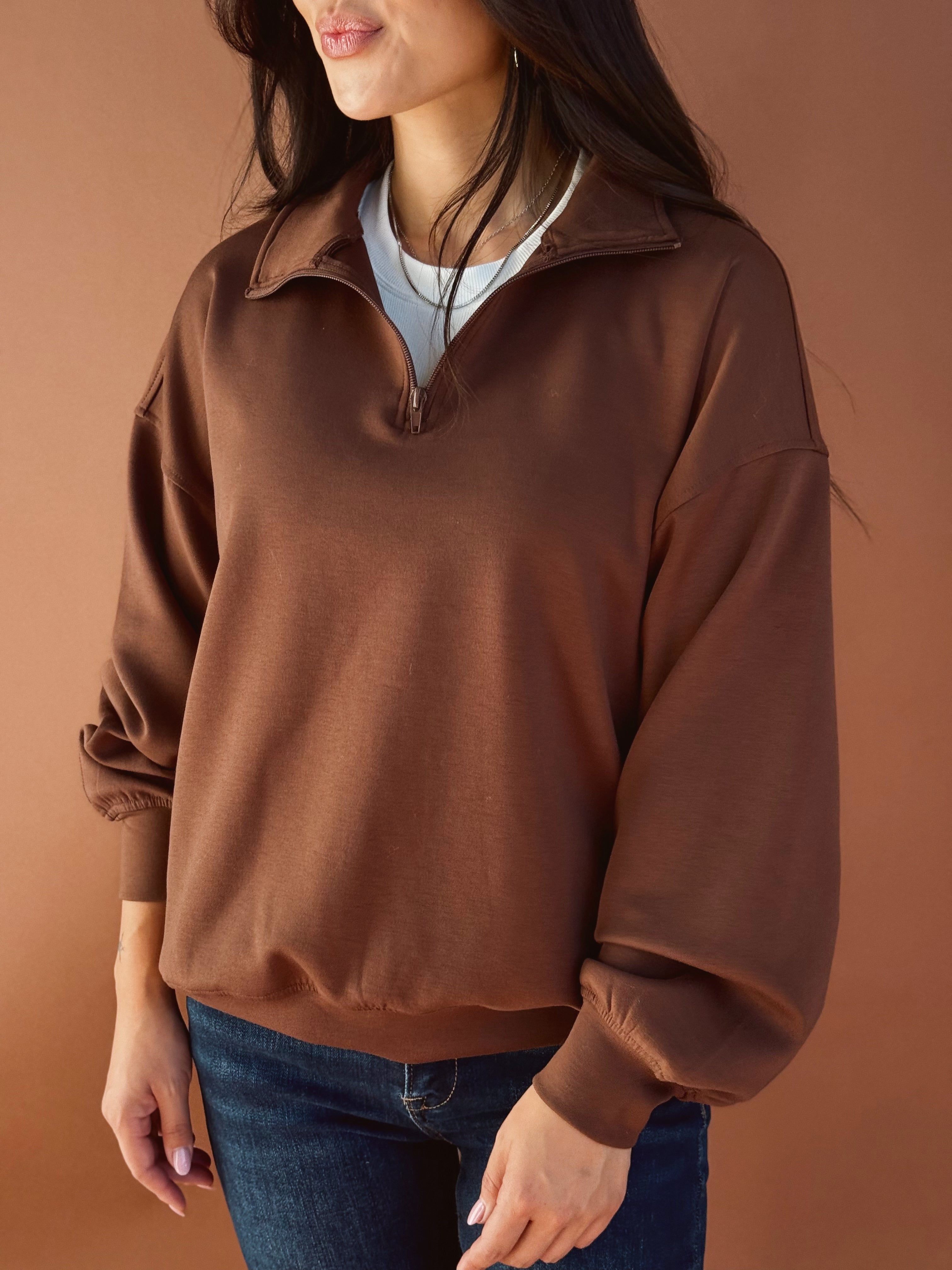 Changing of the Leaves Sweatshirt - BROWN - willows clothing SWEATSHIRT