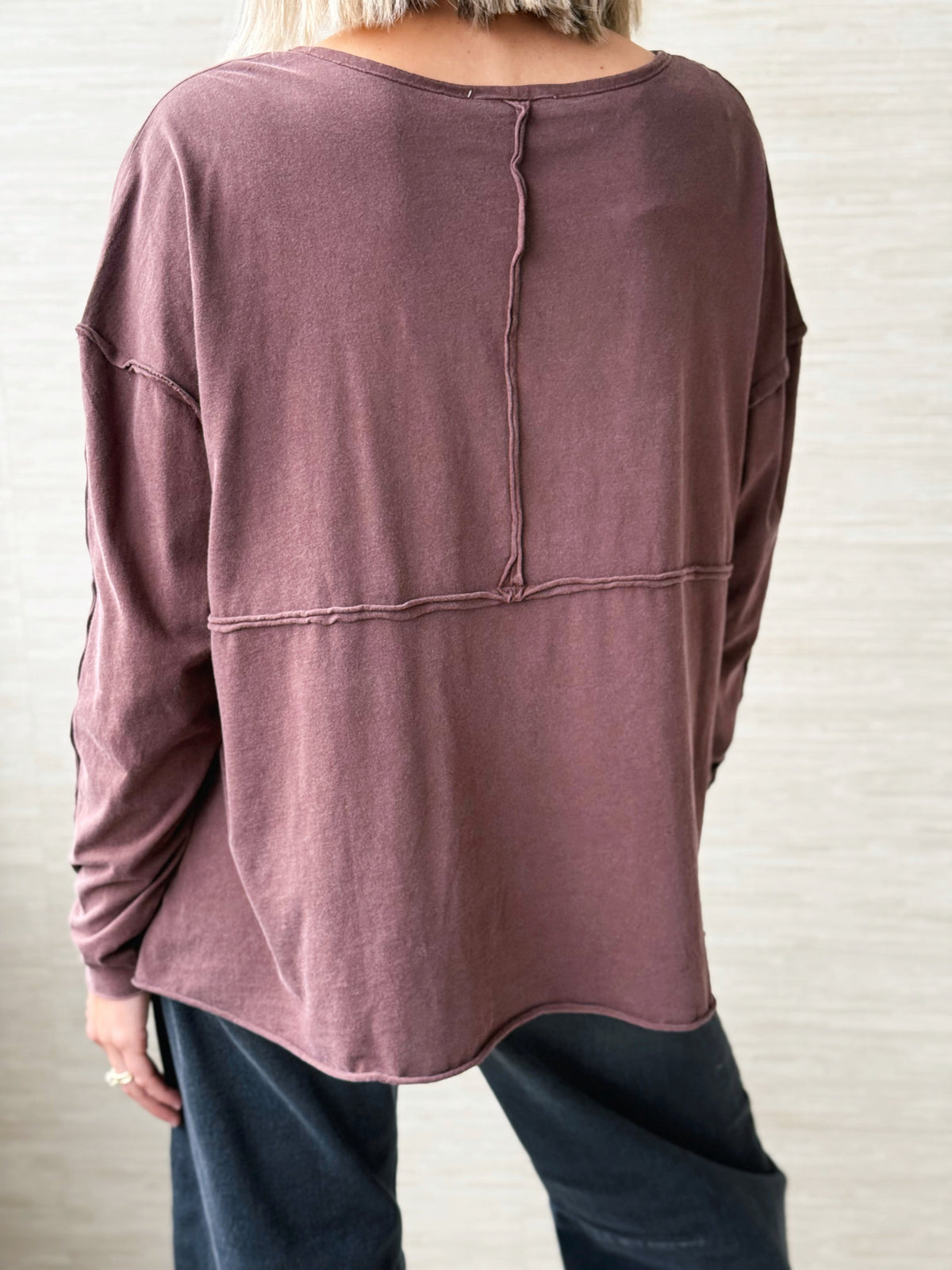 Changing Seasons Top - DARK BROWN - willows clothing BLOUSE