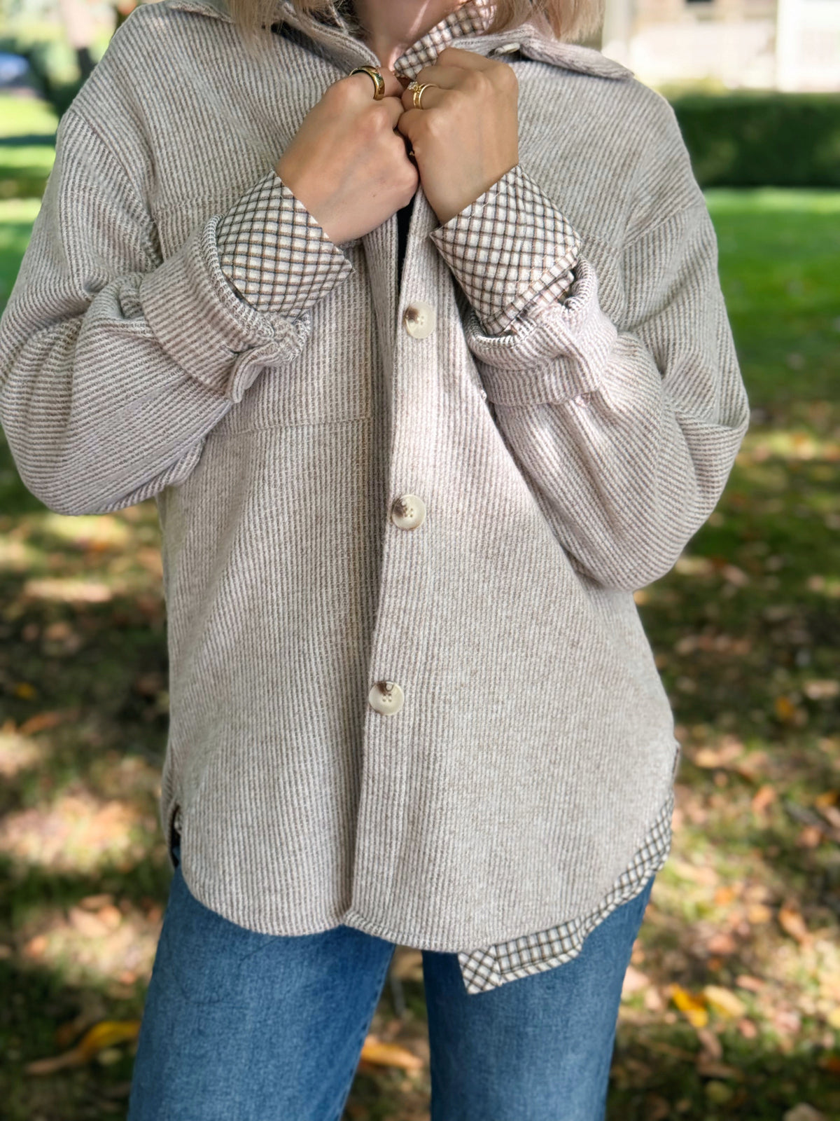 Chesapeake Shacket - BROWN - willows clothing JACKET