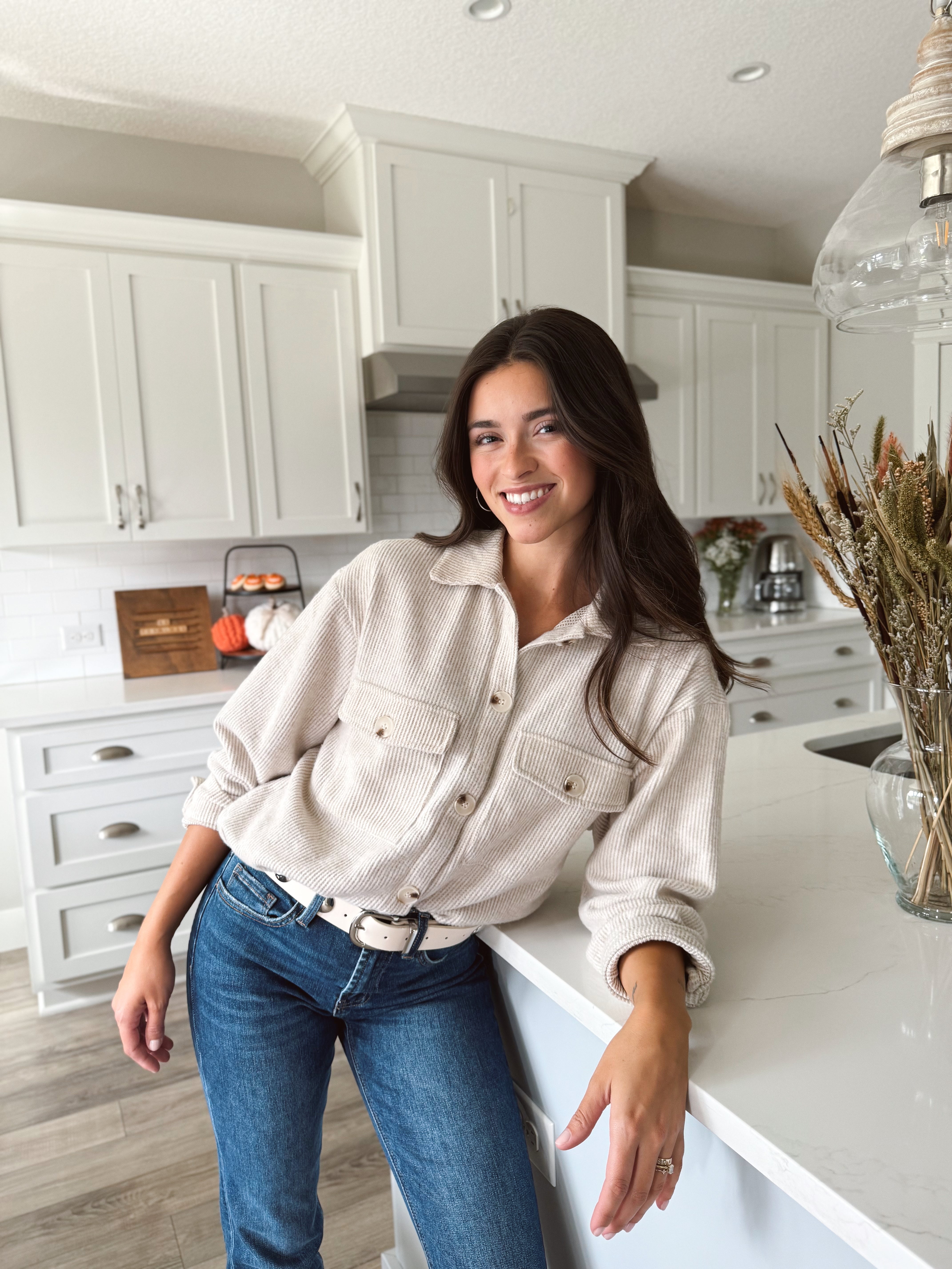 Chesapeake Shacket - OATMEAL - willows clothing JACKET