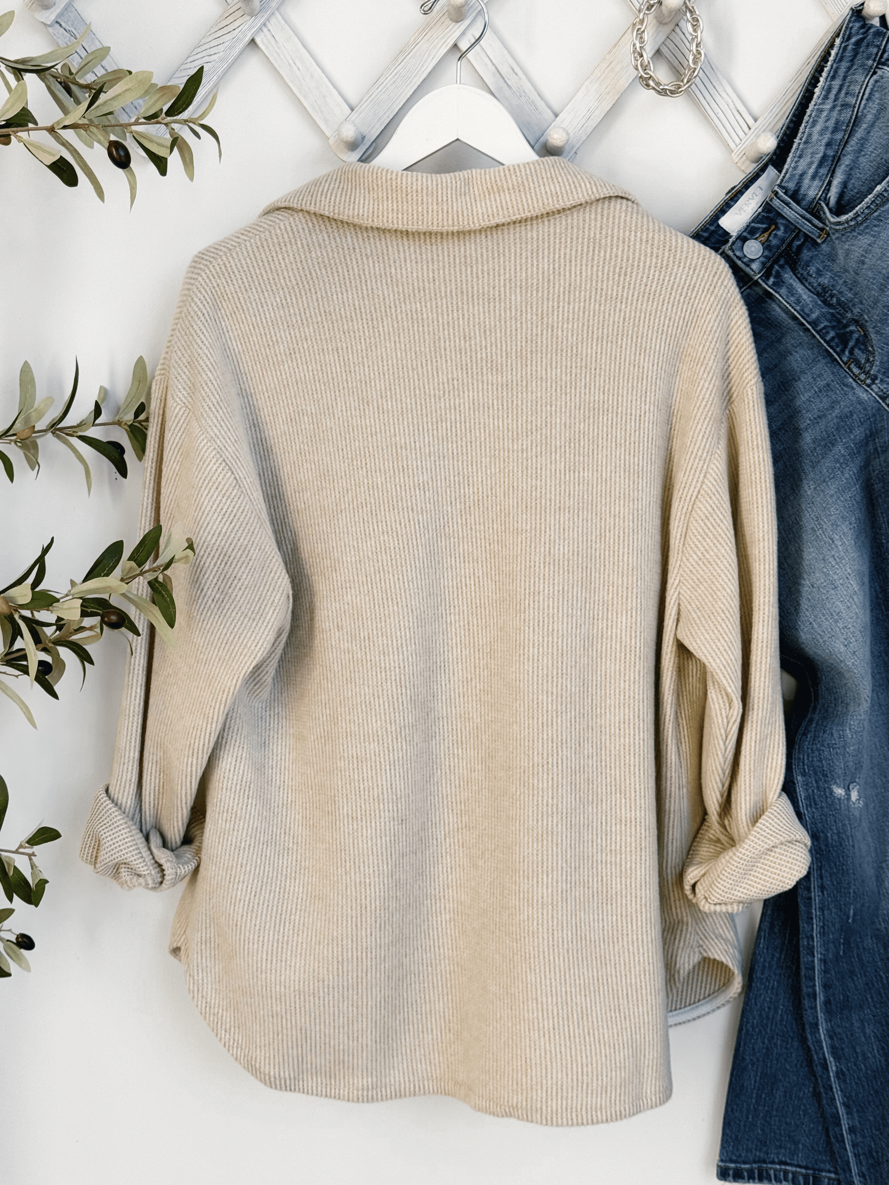 Chesapeake Shacket - OATMEAL - willows clothing JACKET