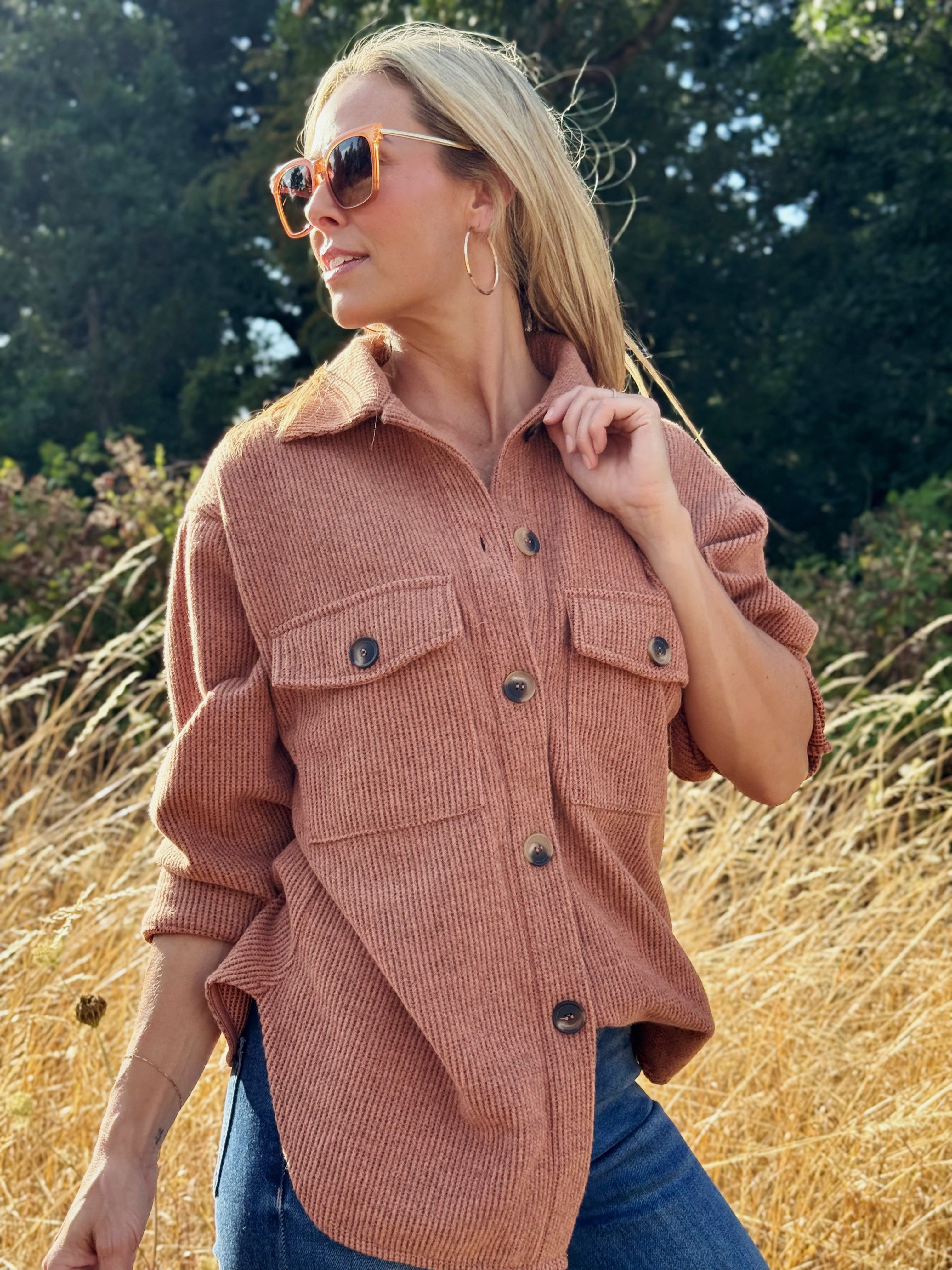 Chesapeake Shacket - RUST - willows clothing JACKET