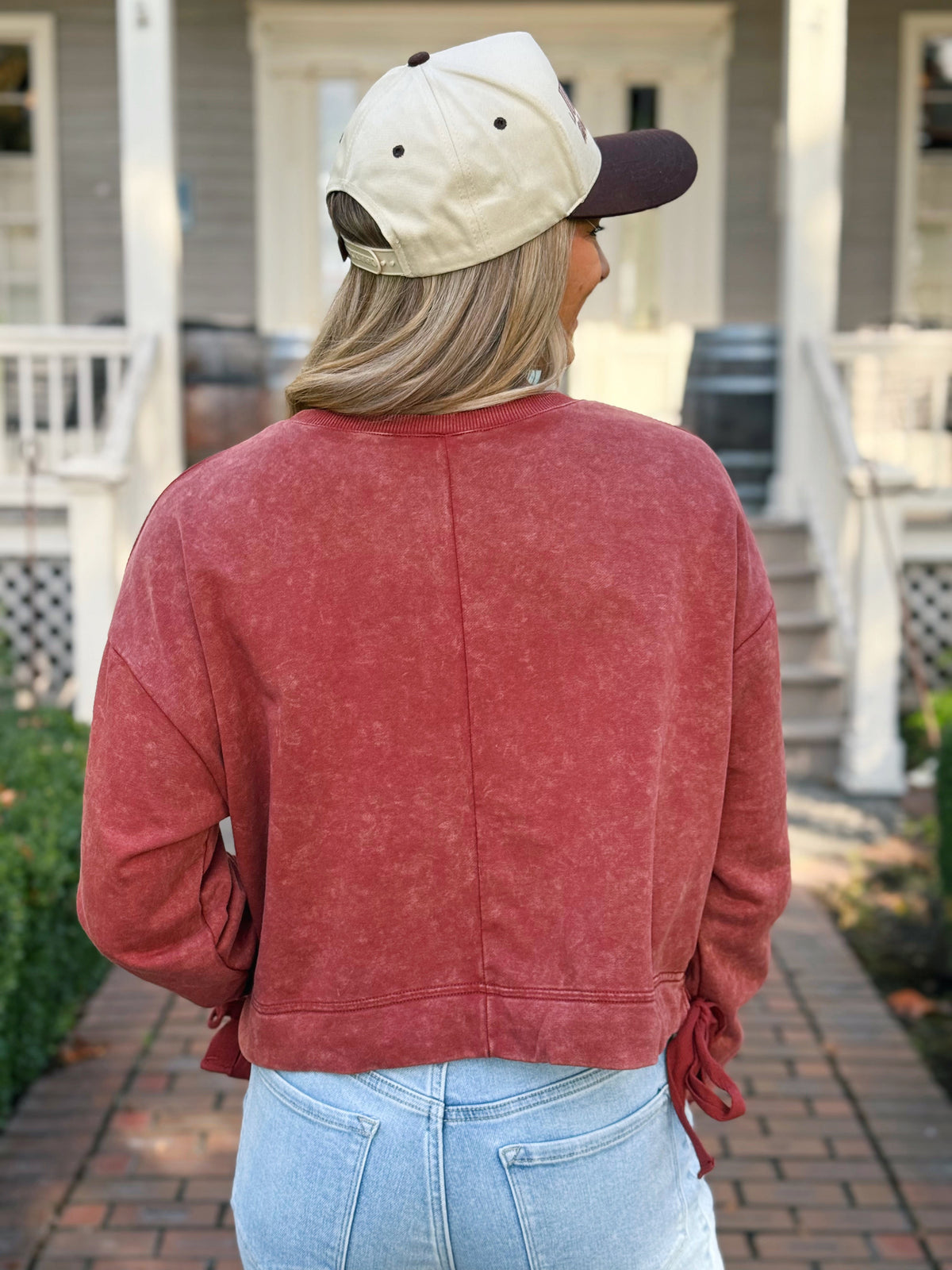 Chill Mode Sweatshirt - SMOKY MARSALA - willows clothing SWEATSHIRT