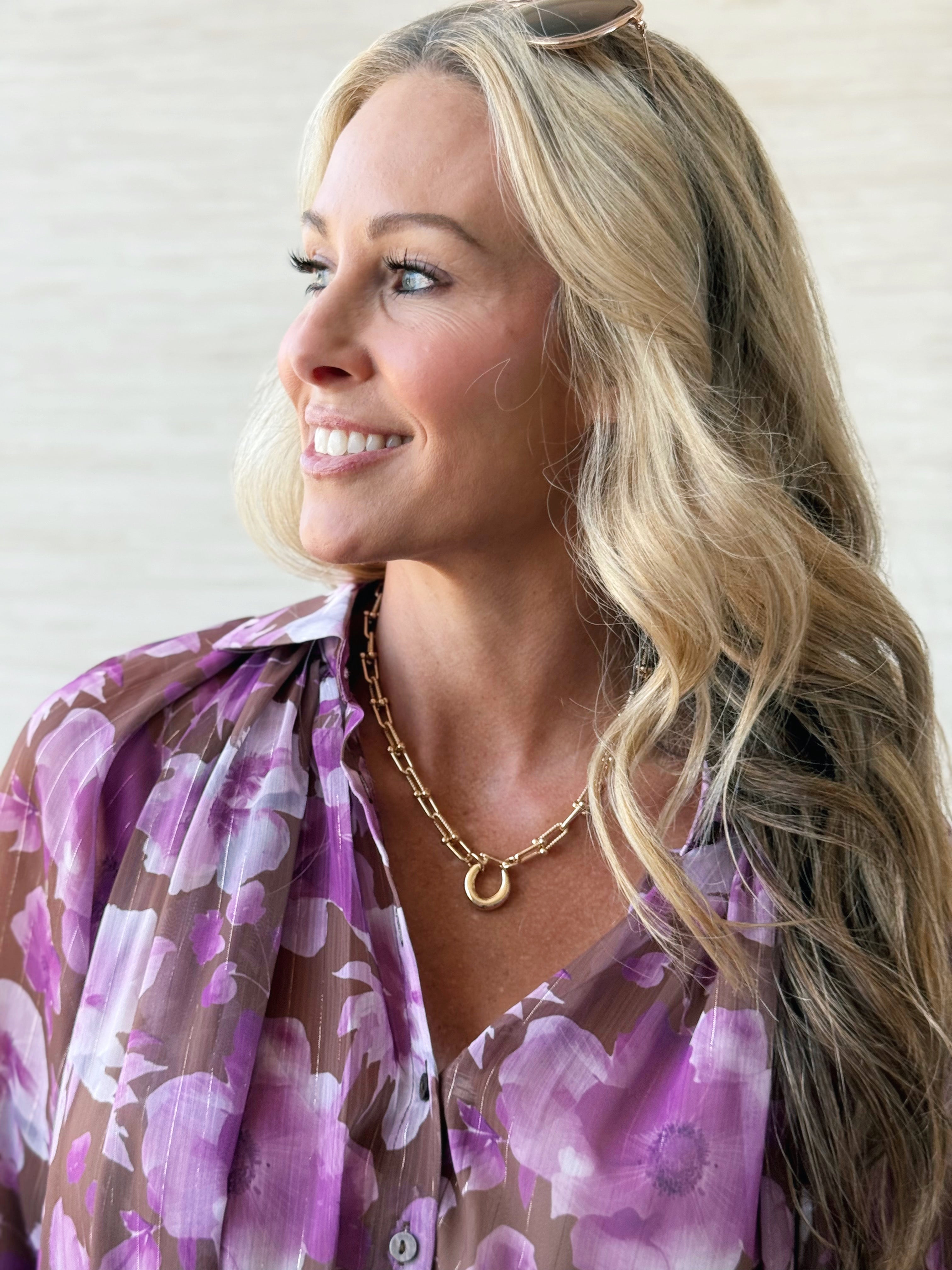 Chunky Chain Pendant Necklace - willows clothing NECKLACE