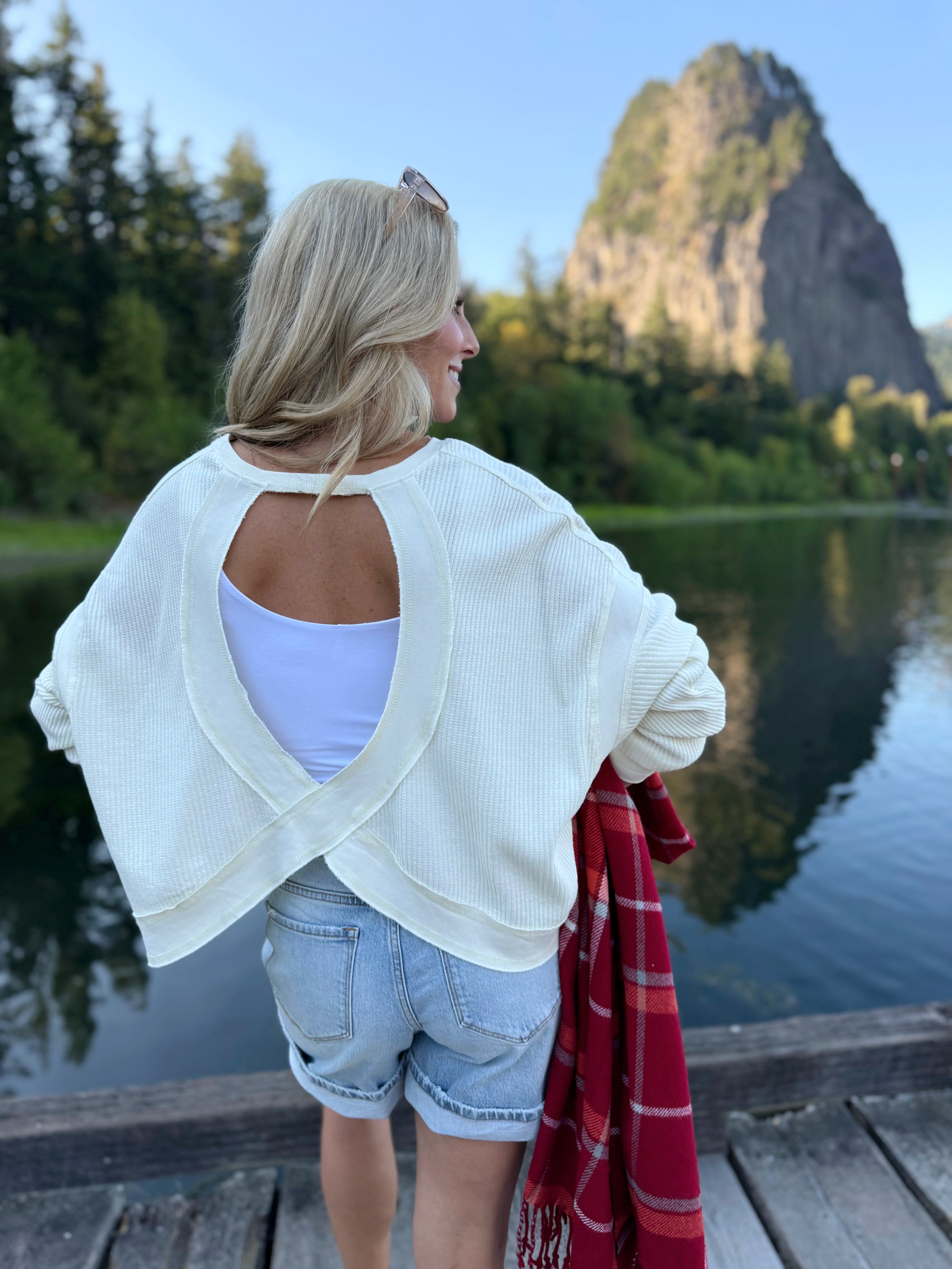 Cider Date Sweatshirt - CREAM - willows clothing L/S SHIRT
